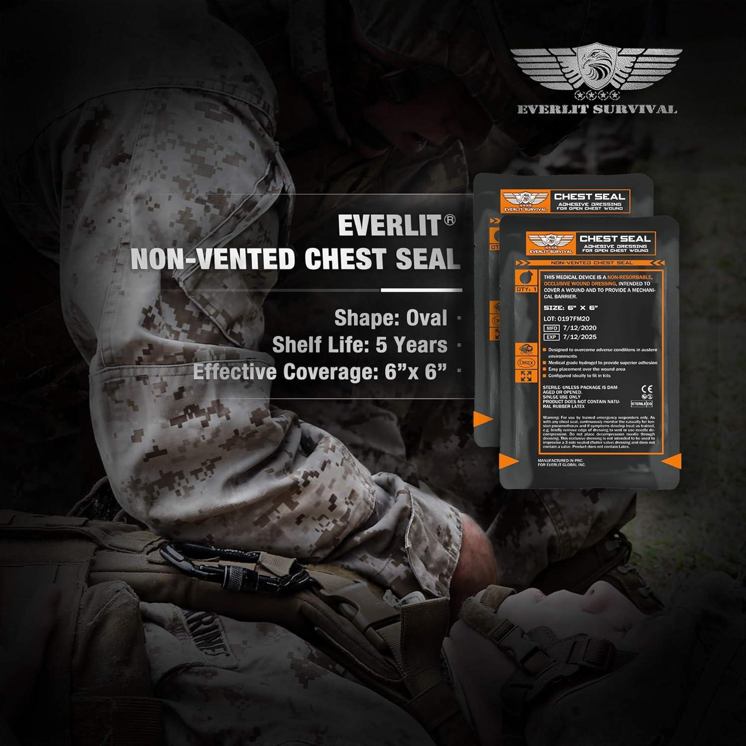 Kit de Trauma de Emergencia Everlit 92 Piezas IFAK Táctico