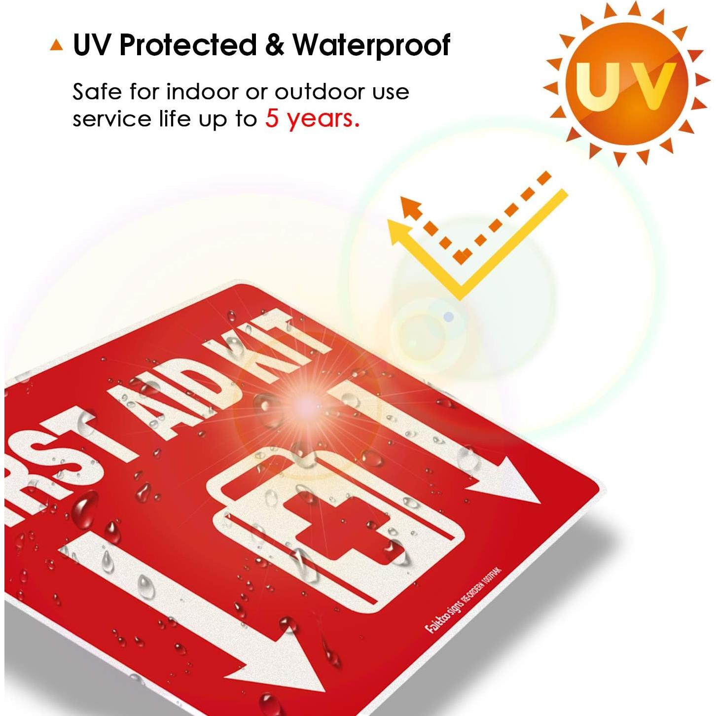 Calcomanías de Kit de Primeros Auxilios Faittoo - Paquete de 4