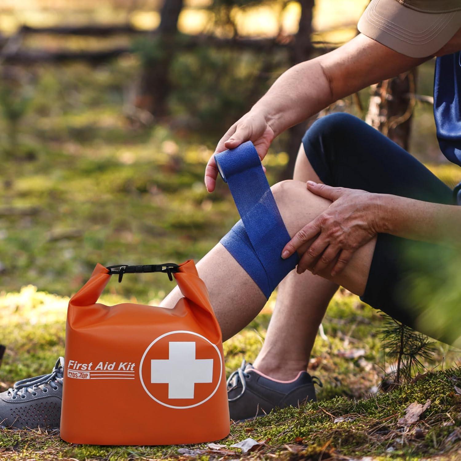 Kit de Primeros Auxilios Impermeable MDSTOP 137 Piezas Naranja