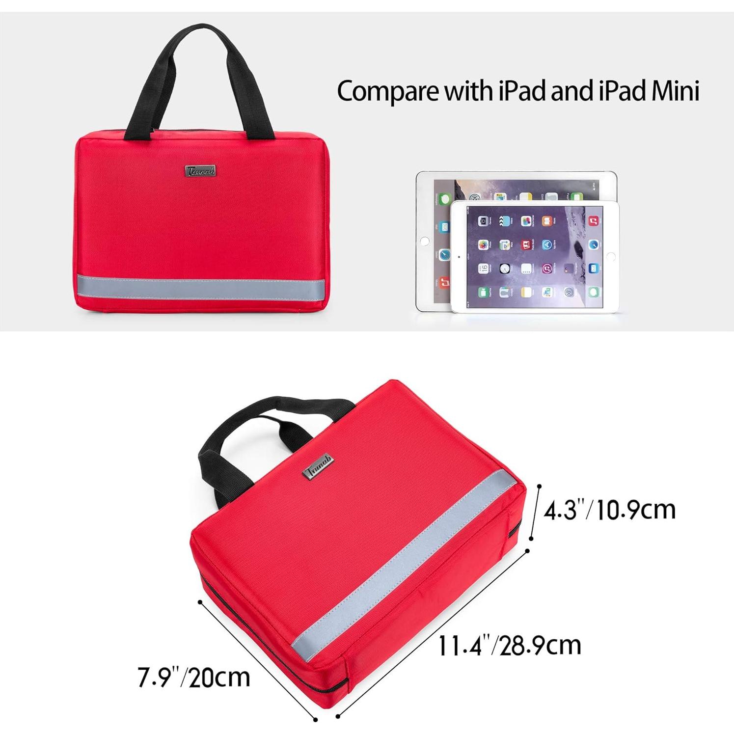 Bolsa de Primeros Auxilios Trunab Roja 29x10.9x20.1 cm