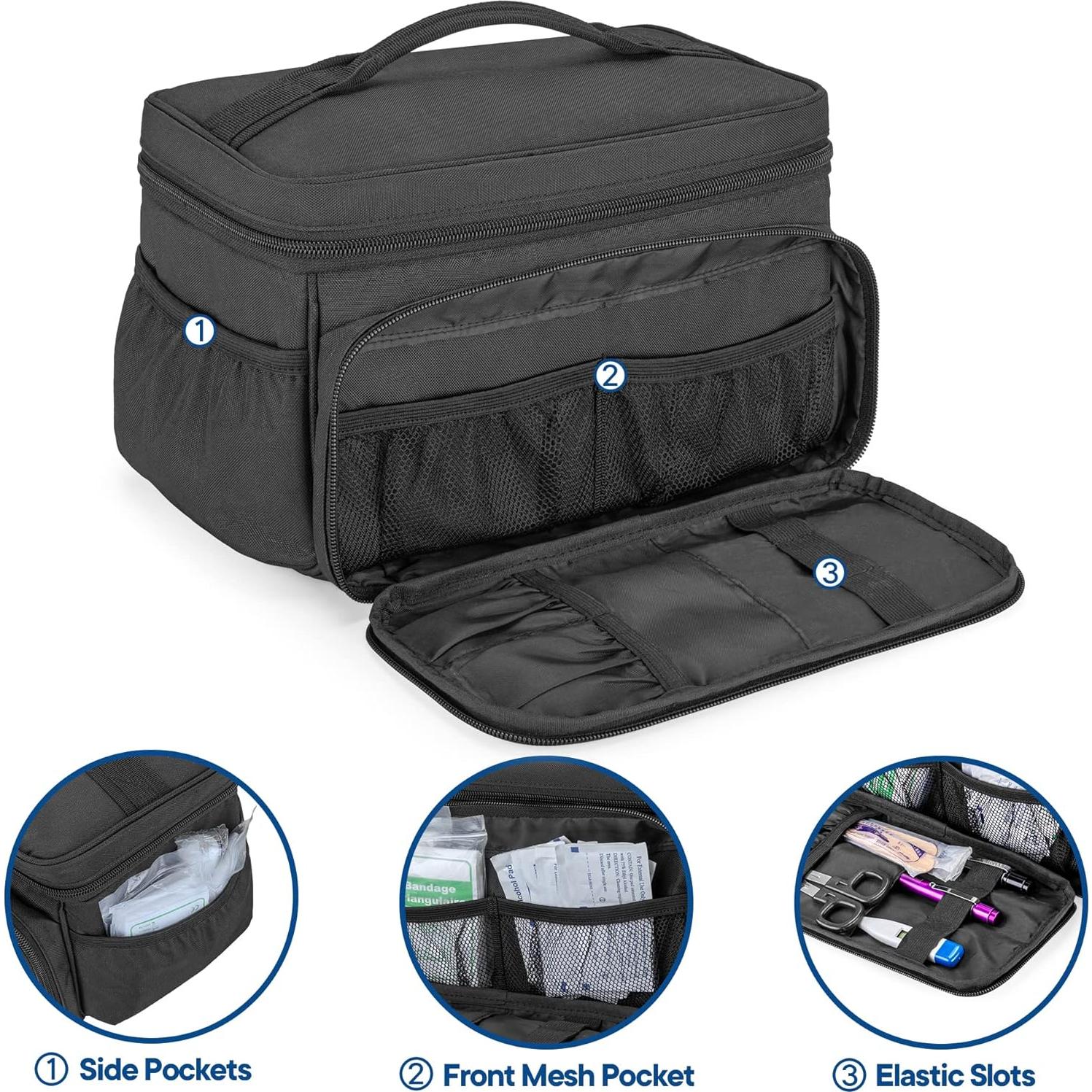 Bolsa de Almacenamiento de Medicamentos Damero 29.2x20.3cm