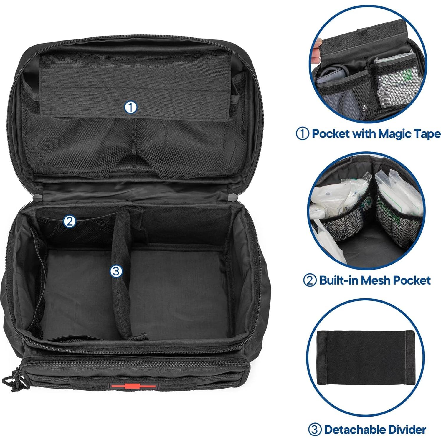 Bolsa de Almacenamiento de Medicamentos Damero 29.2x20.3cm