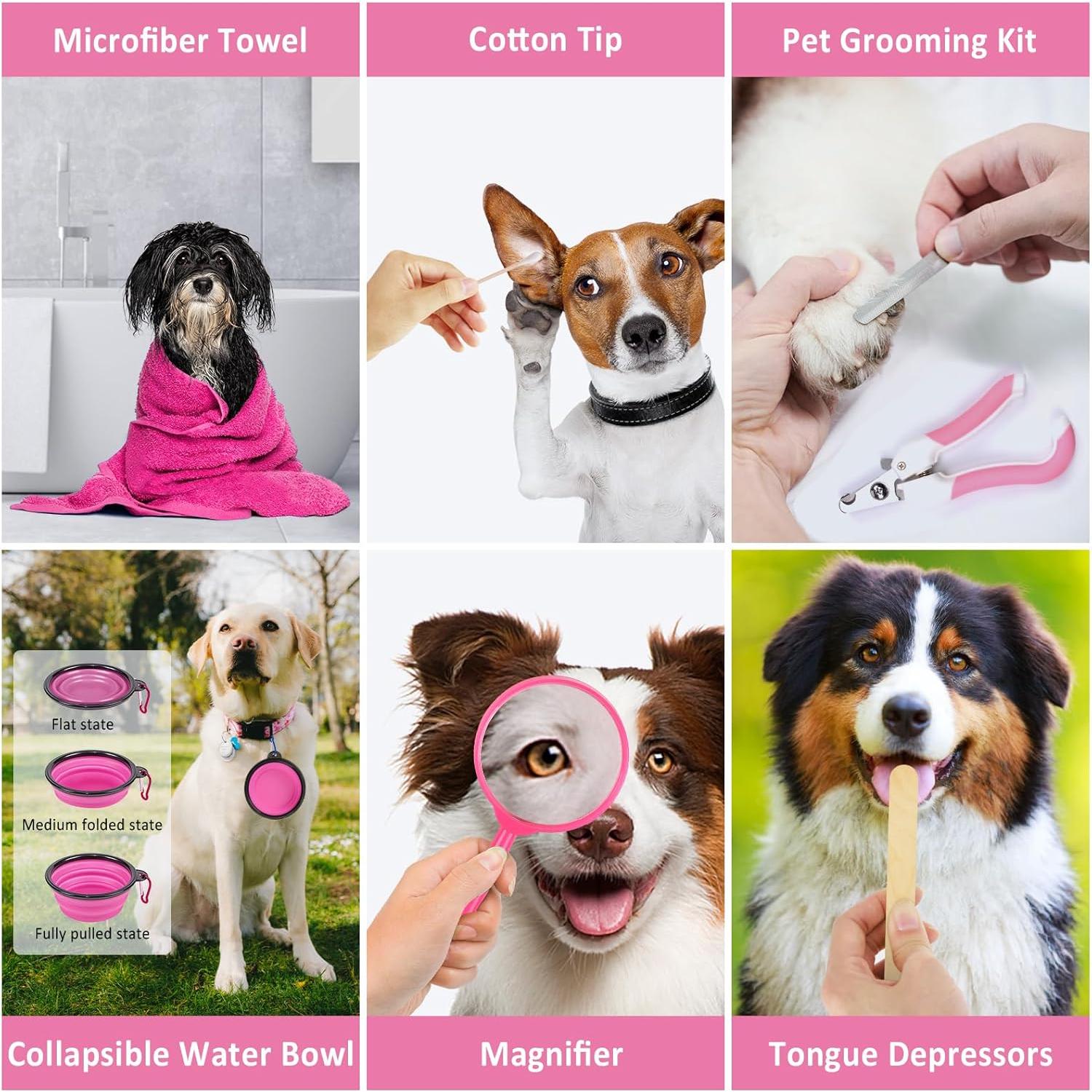 Kit de Primeros Auxilios para Mascotas GPUSFAK 136 Piezas