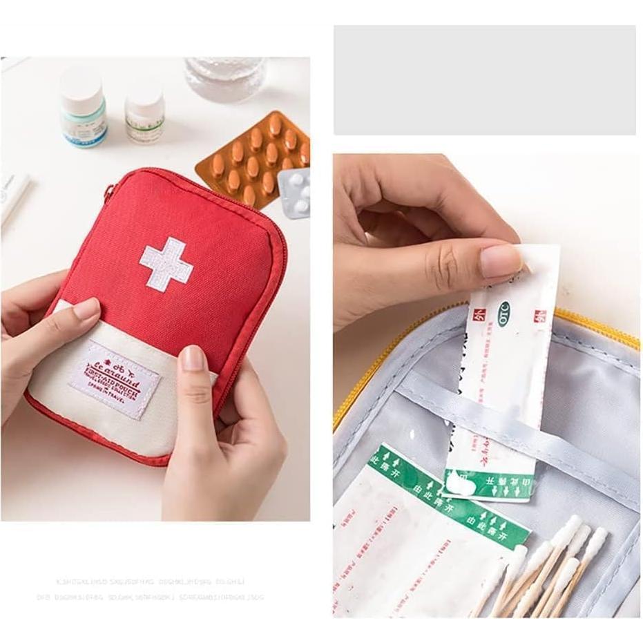 Bolsa de Primeros Auxilios Rosa Vacía aoukoslt Compacta 2.5x0.5cm