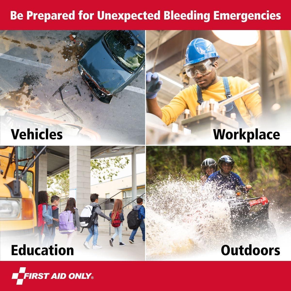 Kit de Control de Sangrado First Aid Only 91512 - 7 Piezas para Heridas