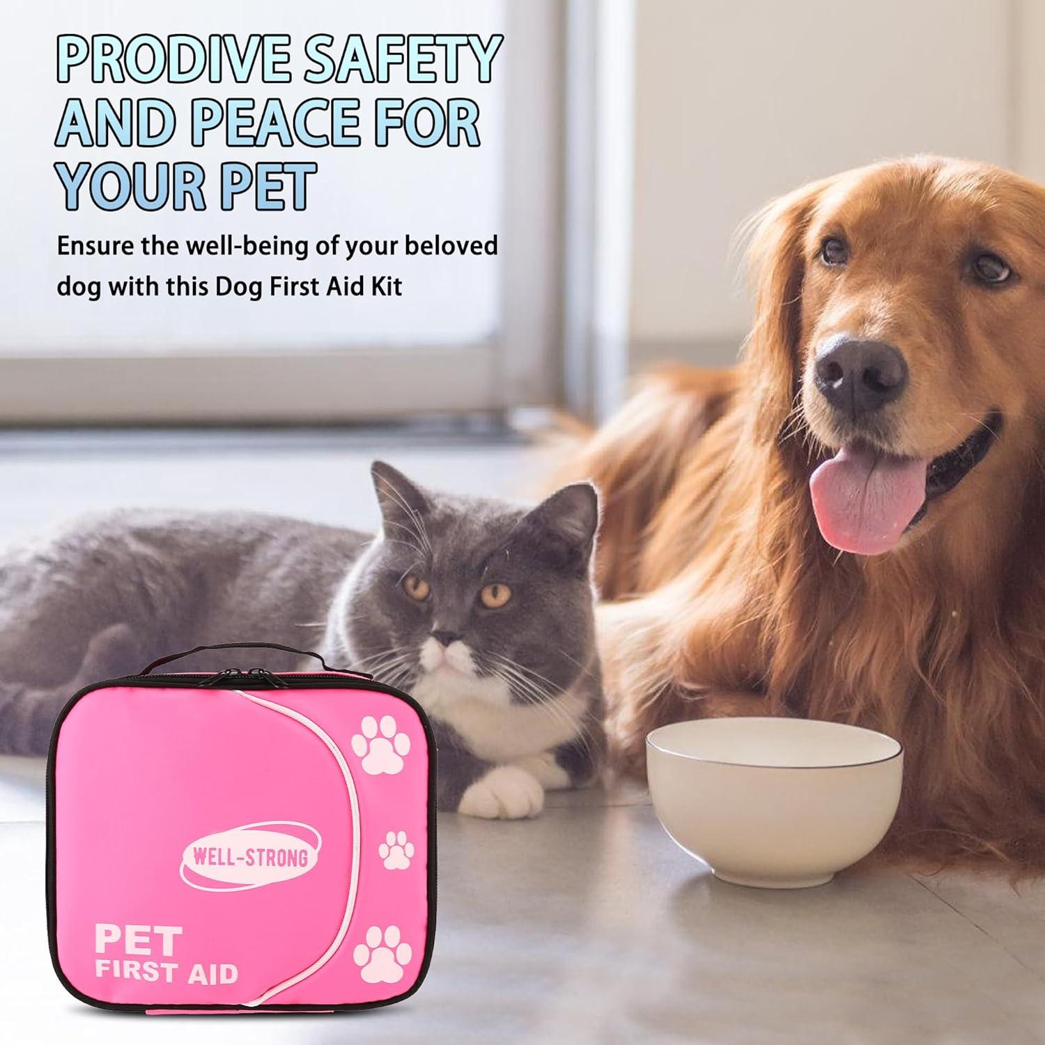 Kit de Primeros Auxilios para Mascotas WELL-STRONG - Viaje y Emergencias