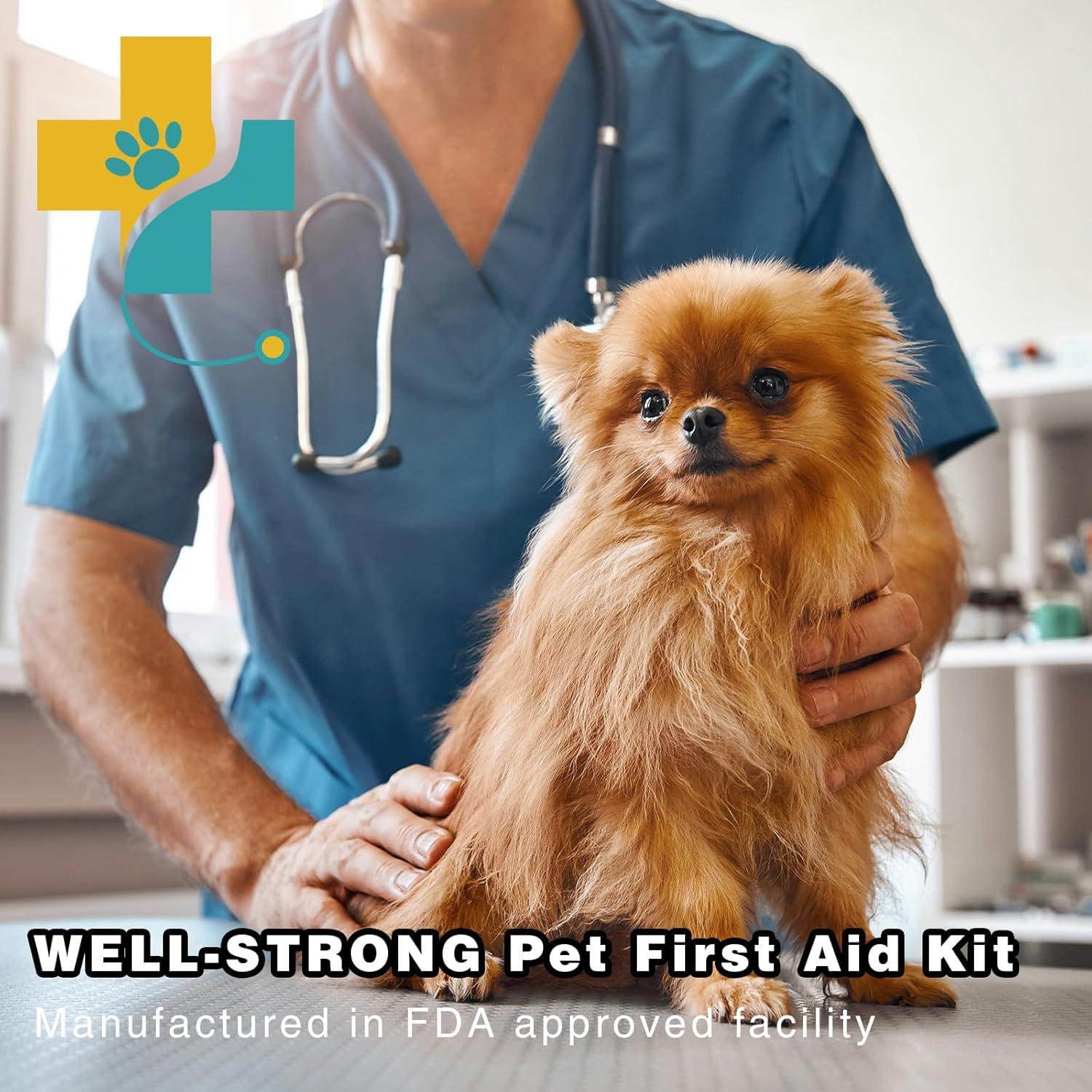 Kit de Primeros Auxilios para Mascotas WELL-STRONG - Viaje y Emergencias