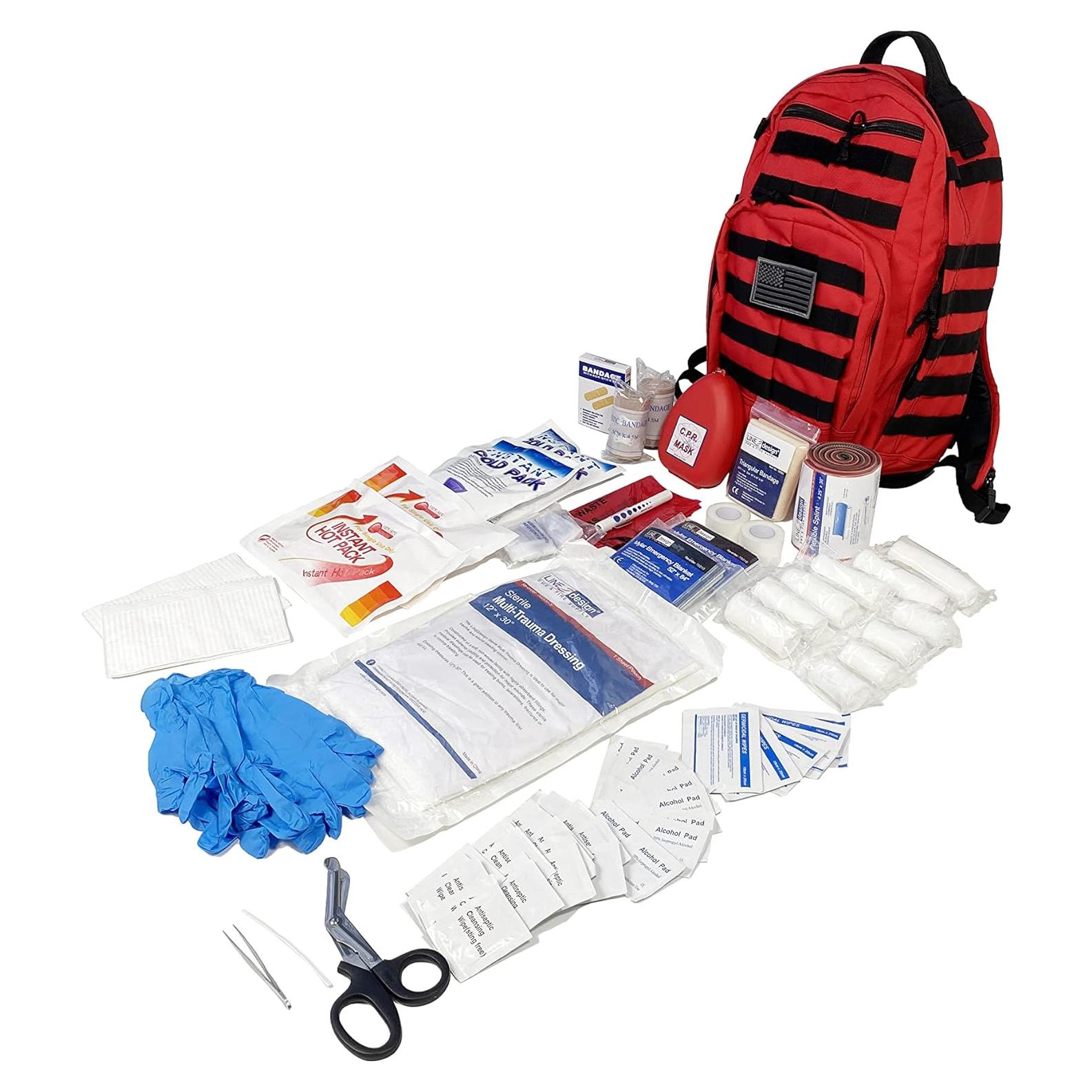 Kit de Primeros Auxilios Táctico LINE2design - Mochila Molle 43x31cm