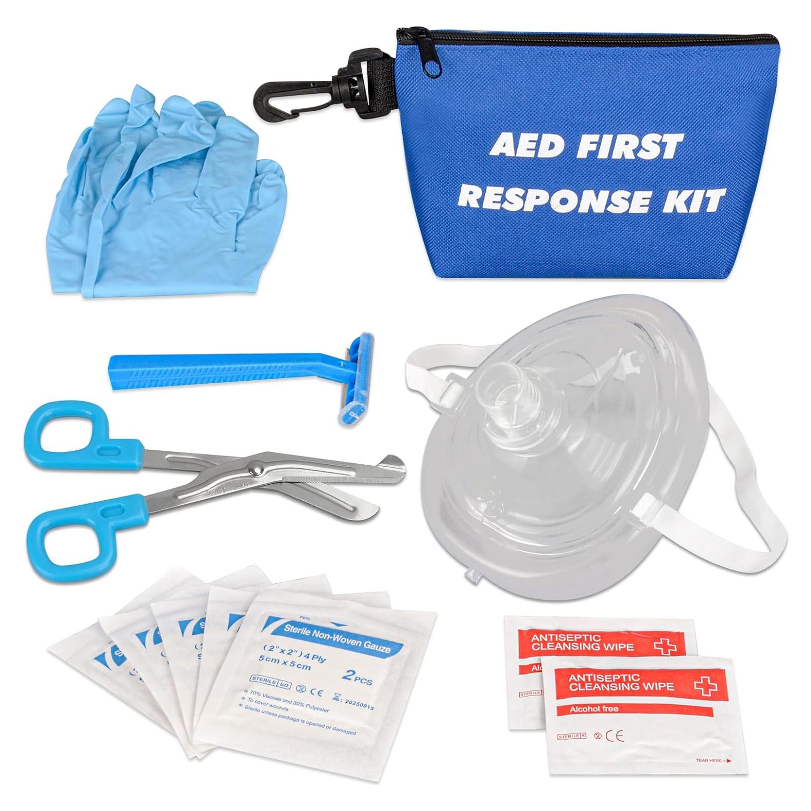Kit de Primeros Auxilios Skillssist con Máscara CPR y Accesorios