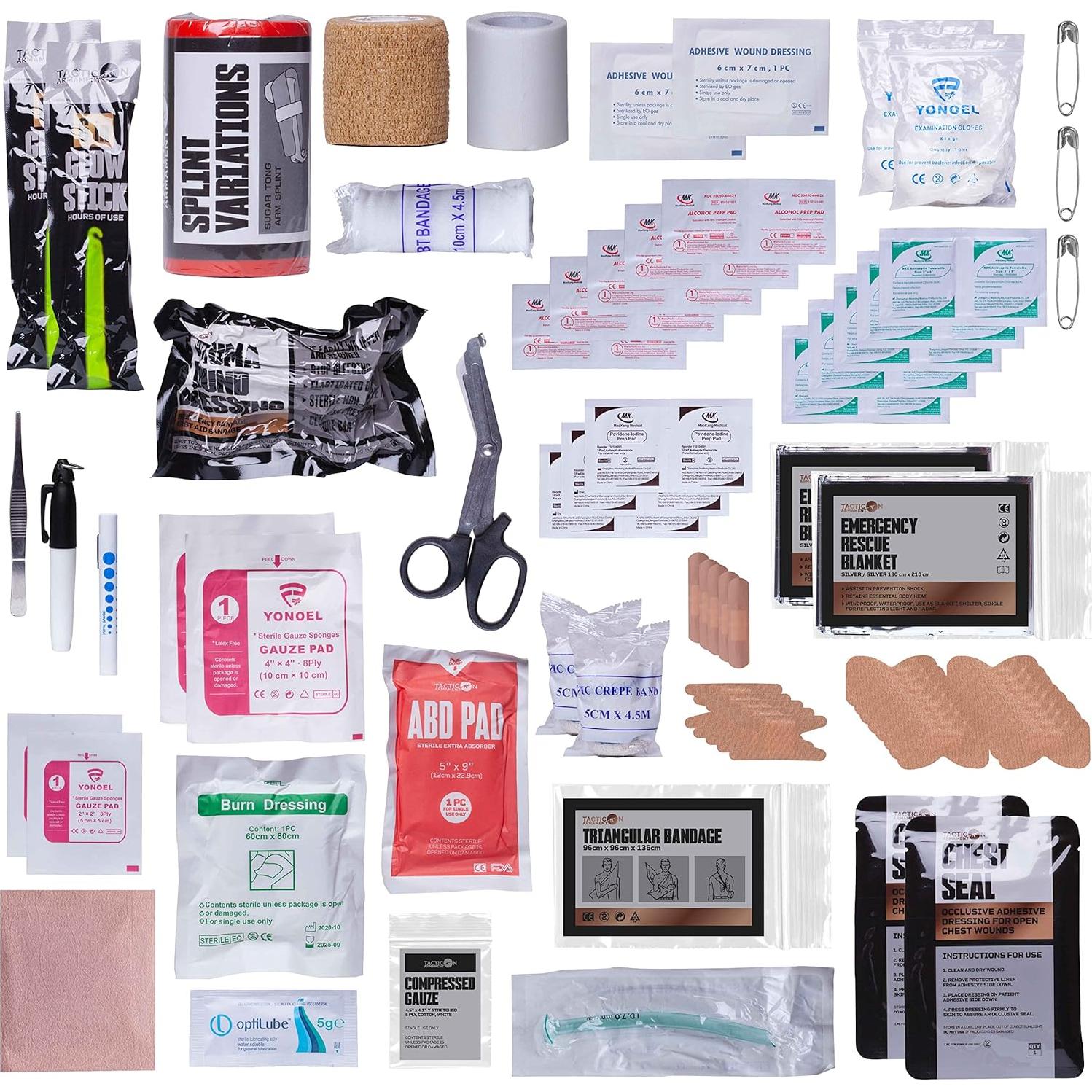 Kit de Trauma IFAK Tacticon Verde OD - Primeros Auxilios Compacto