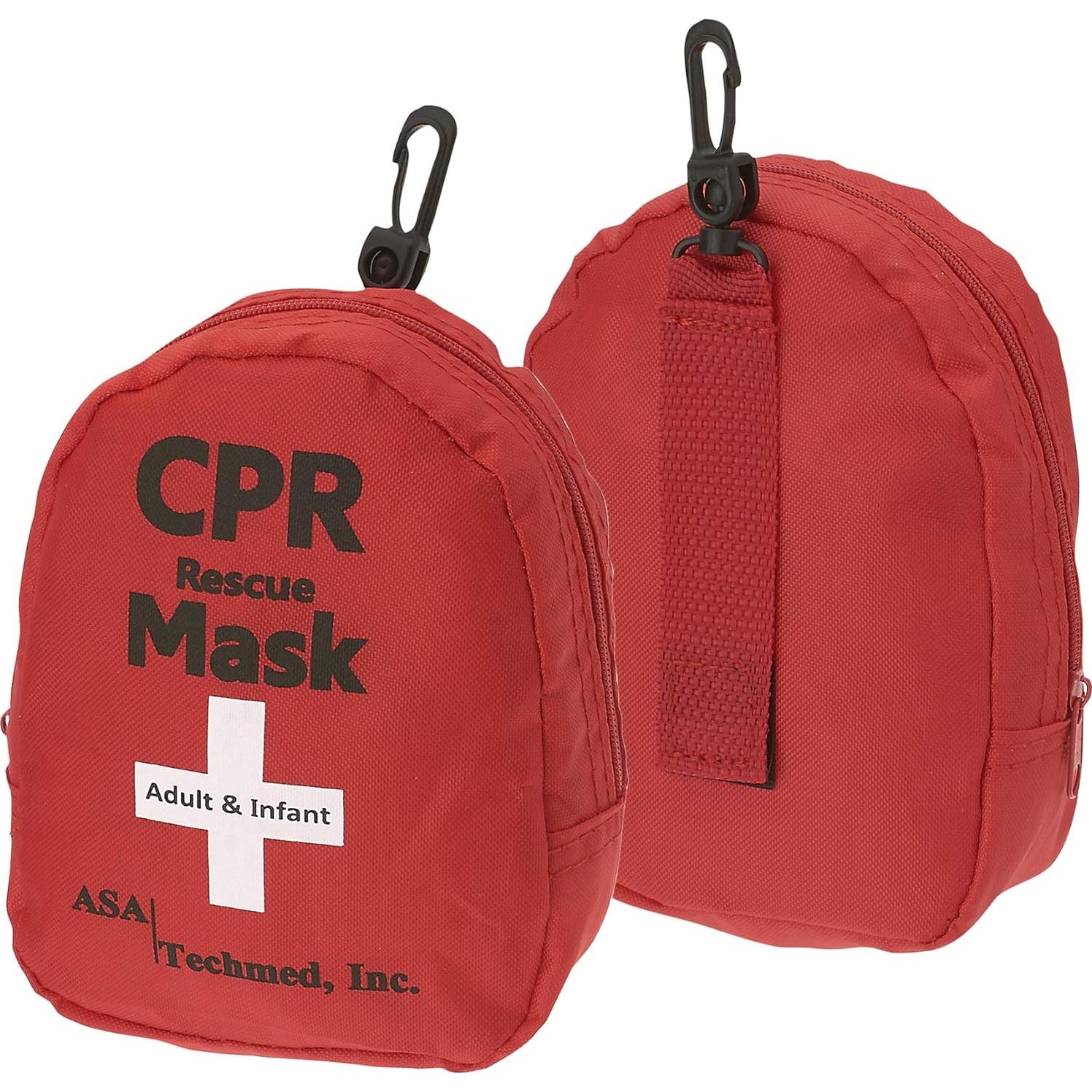 Kit de Primeros Auxilios ASA Techmed - 2 Paquetes con Máscara CPR
