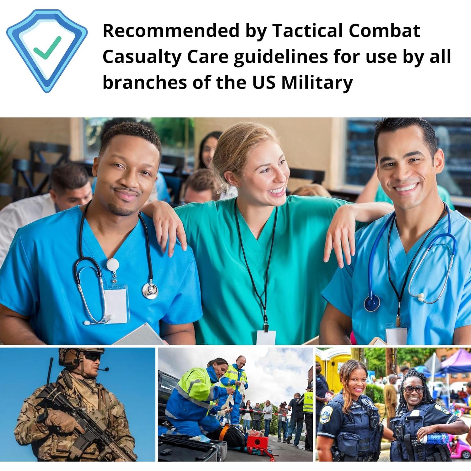 Gasa Hemostática Charter Tactical 7.62x3.81m para Control Sangrado