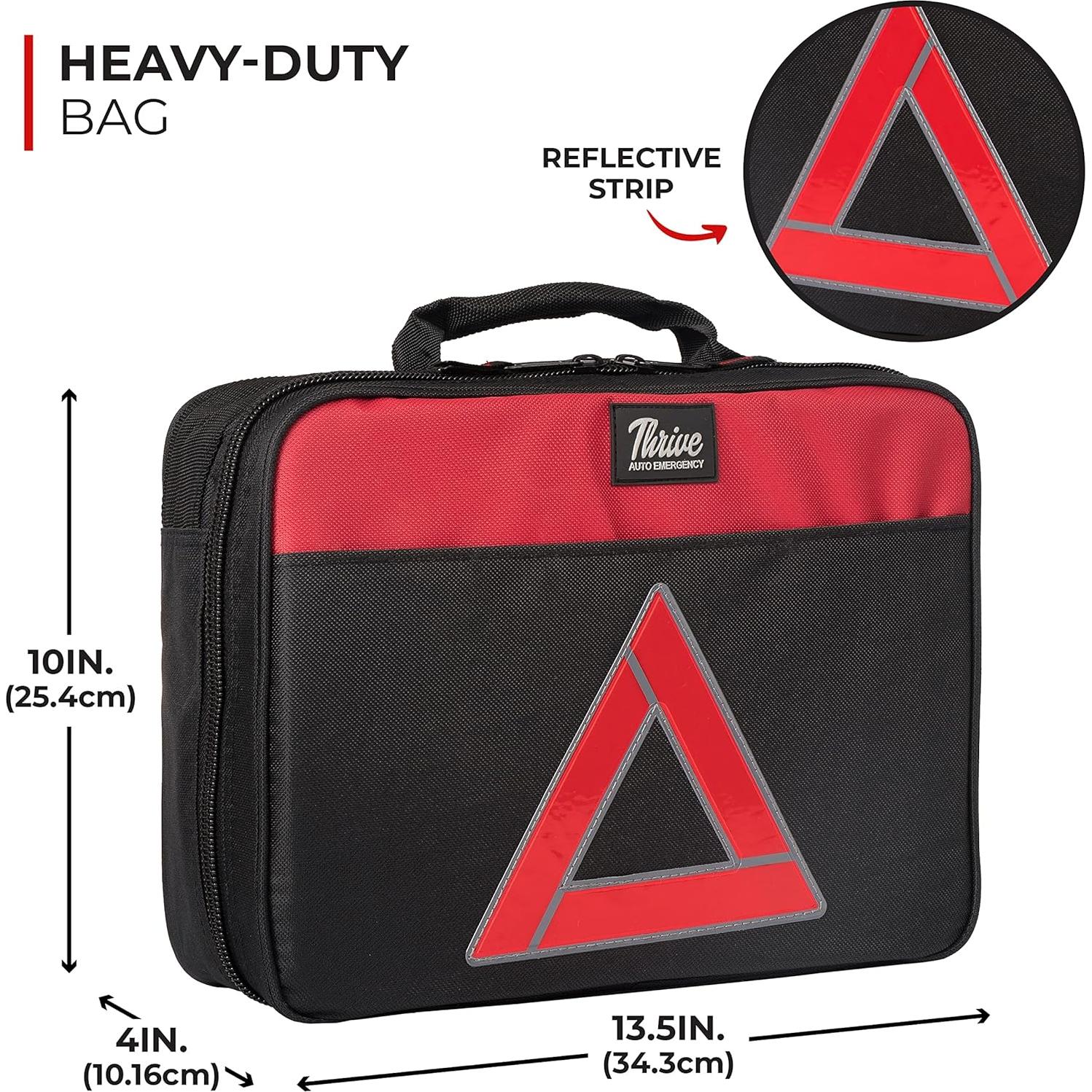 Kit de Emergencia para Automóviles Thrive - 104 Piezas con Botiquín