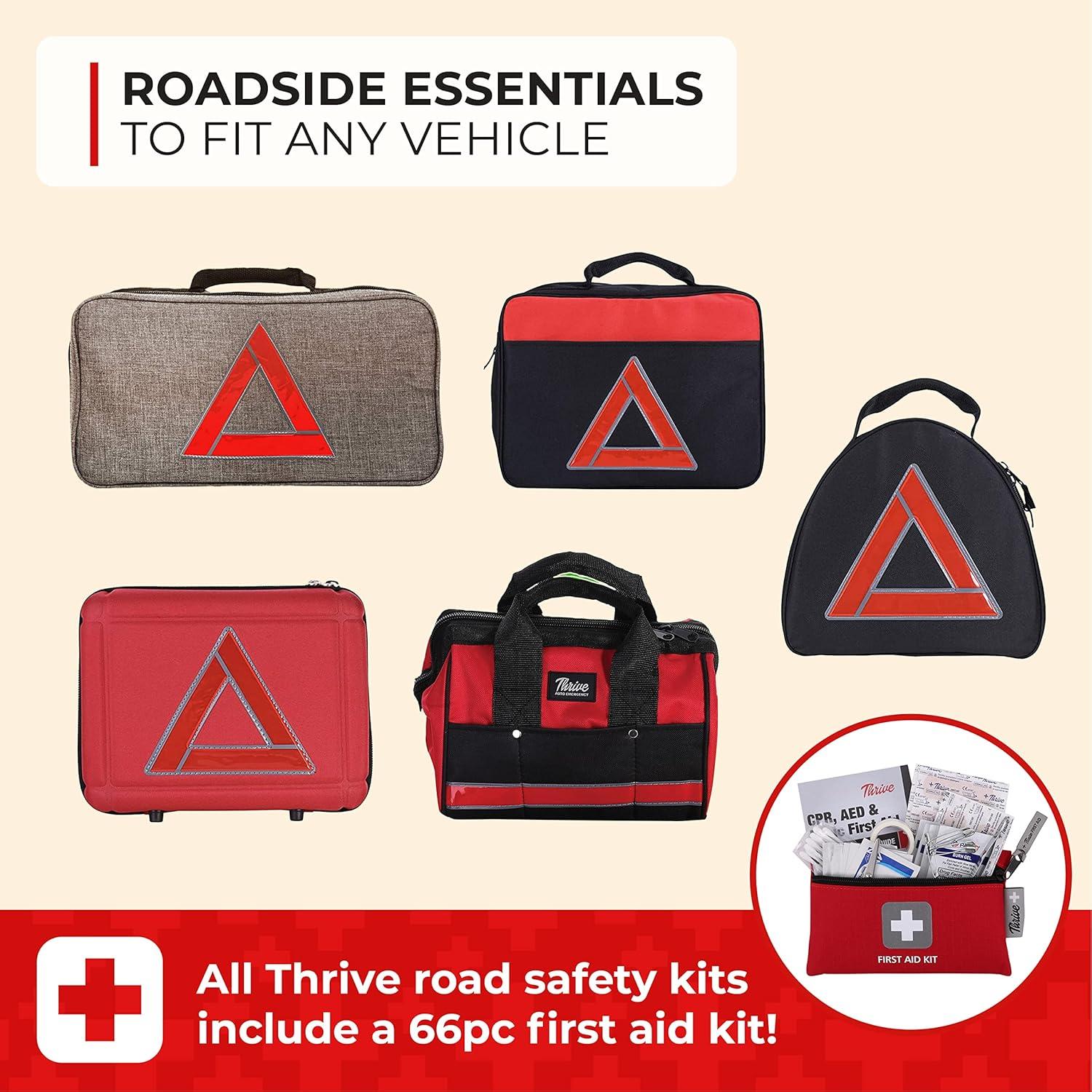 Kit de Emergencia para Automóviles Thrive - 104 Piezas con Botiquín