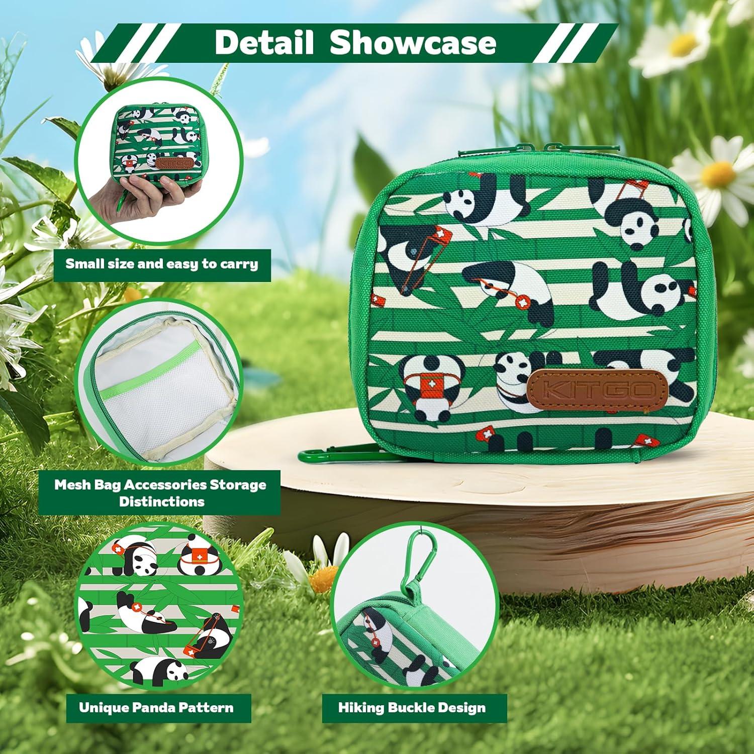 First Aid Kit for Kids - 107 Pieces, Small Travel for Car, Home, Outdoors, Sports, Camping, Backpacking, Mini First Aid Kit Includes Customized Band-Aids, Bandages