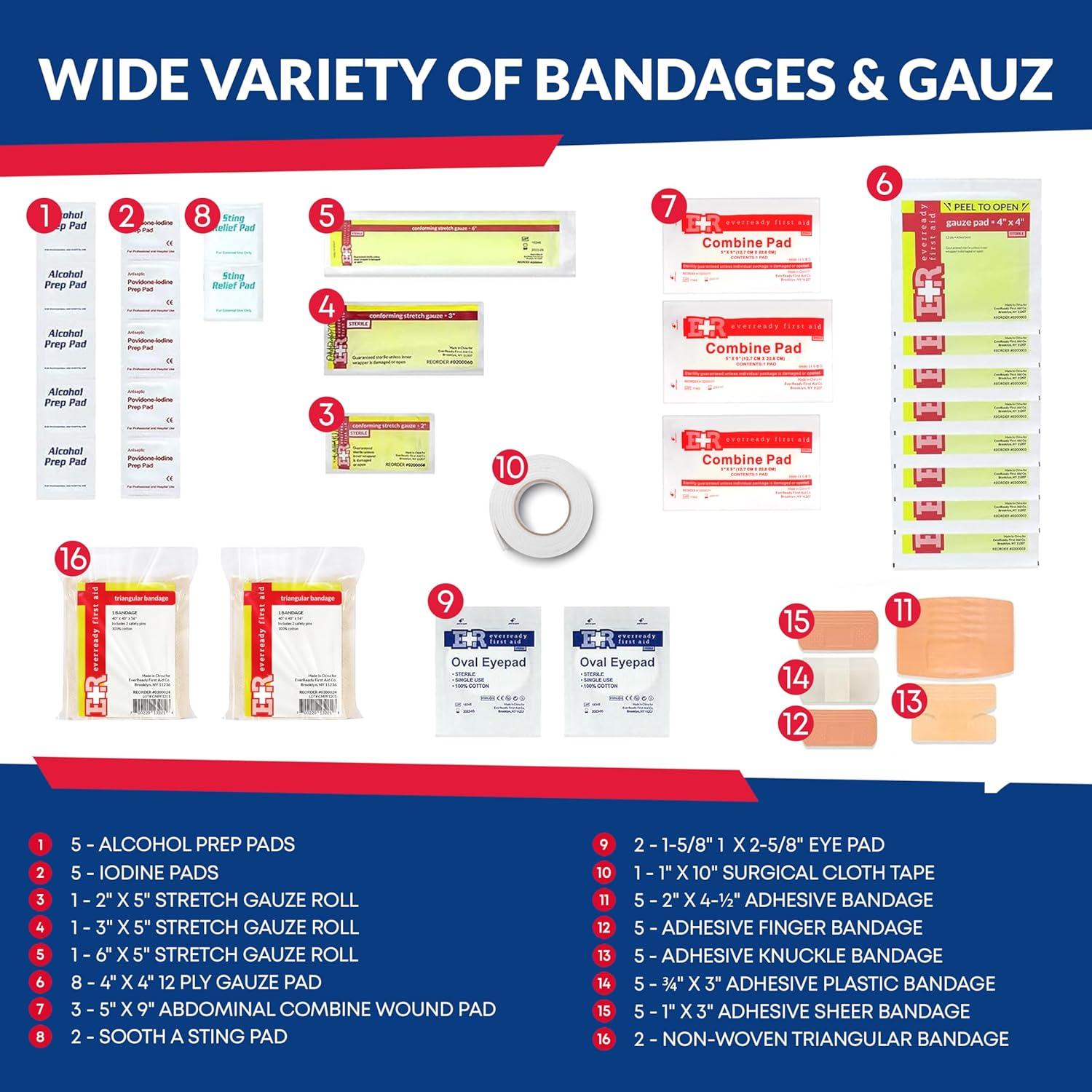 Kit de Primeros Auxilios Trauma Dixie EMS - Bolsa Naranja 25.4x20.3x15.2 cm