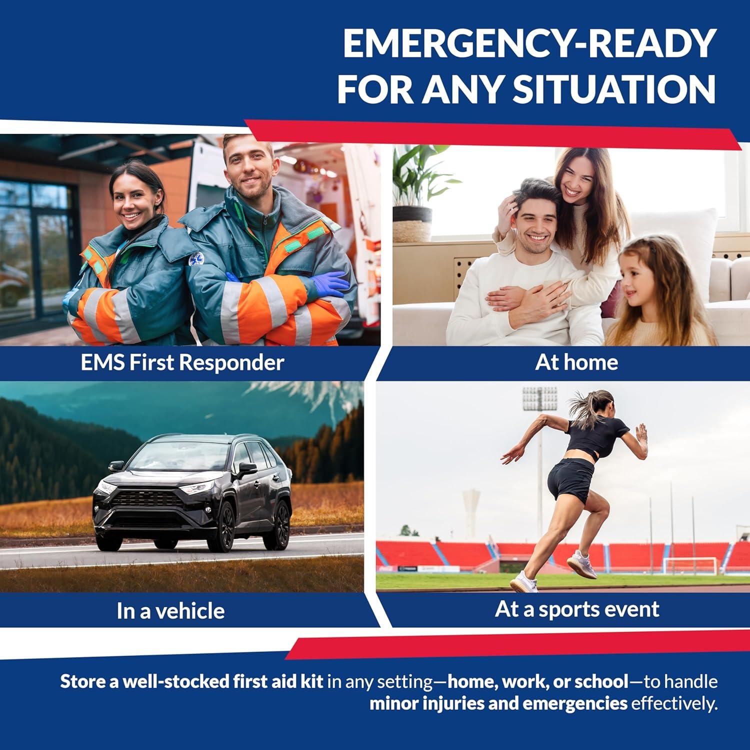 Kit de Primeros Auxilios Trauma Dixie EMS - Bolsa Naranja 25.4x20.3x15.2 cm