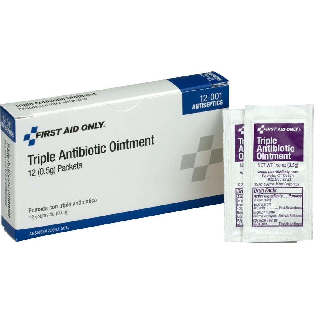 Ungüento Antibiótico Triple Pac-Kit 12-001 Caja 12 Paquetes 0.5g