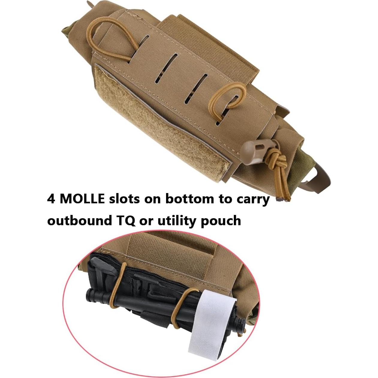 Bolsa IFAK SABADO Marrón Coyote 19x6x29cm Kit Primeros Auxilios