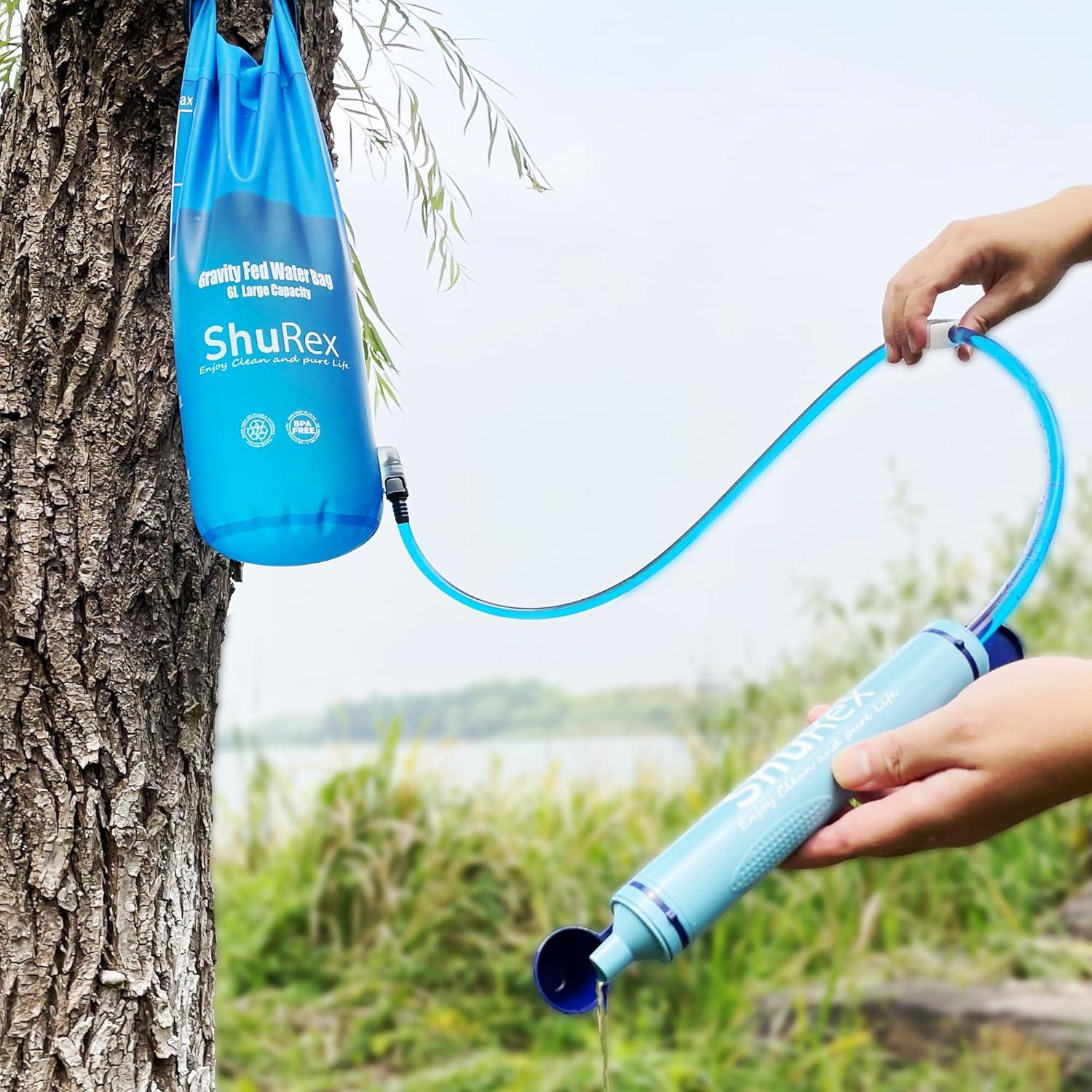 Bolsa de Agua por Gravedad ShuRex 6L Libre de BPA Plegable