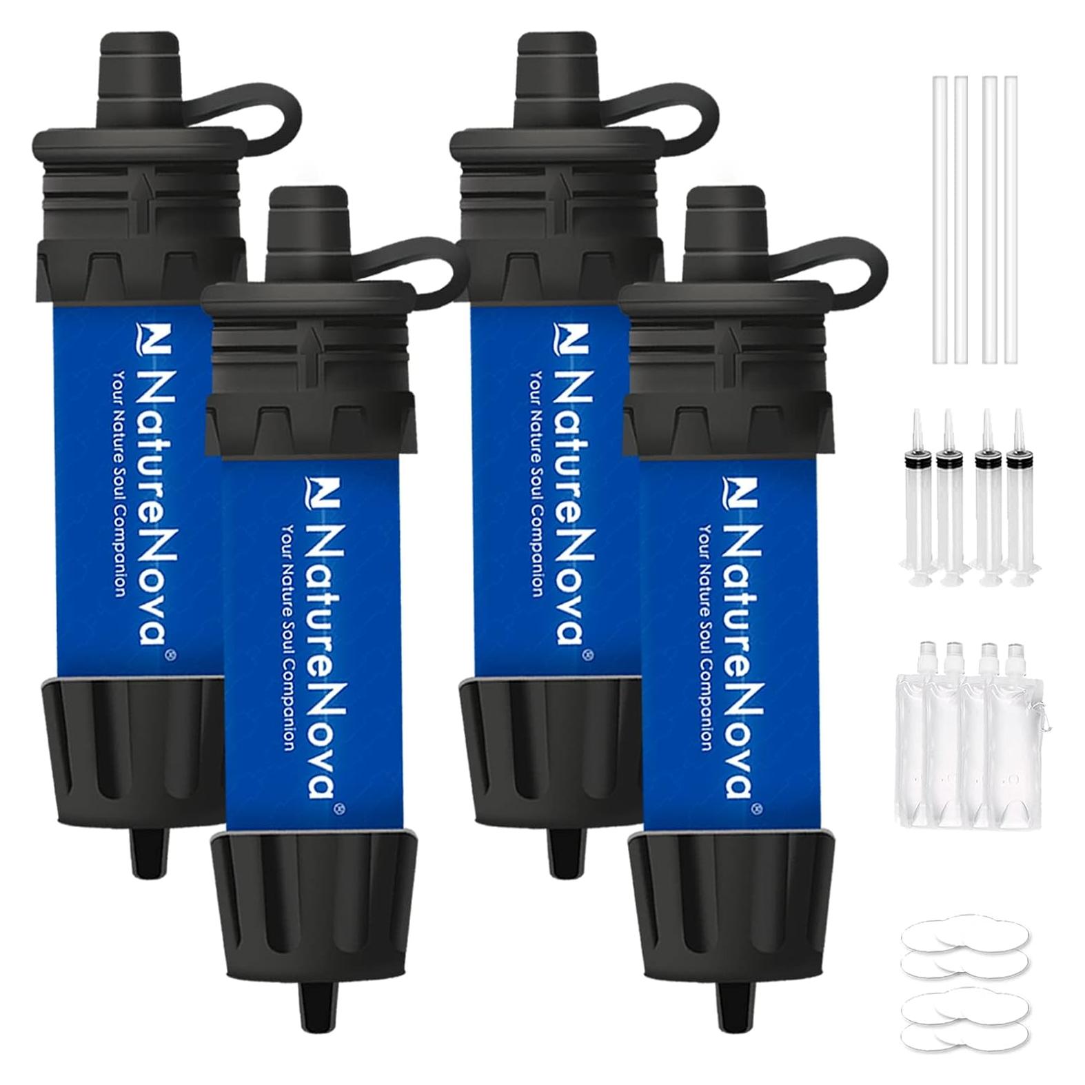 Filtro de Agua Mini NatureNova Portátil 4 Unidades 51.7g