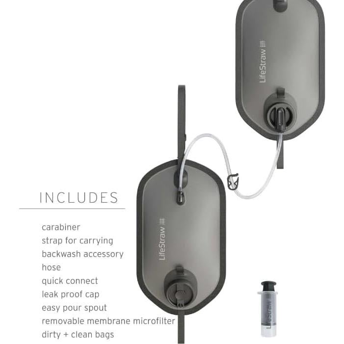 Sistema de Filtración de Agua Gravity LifeStraw 8L + 8L Azul