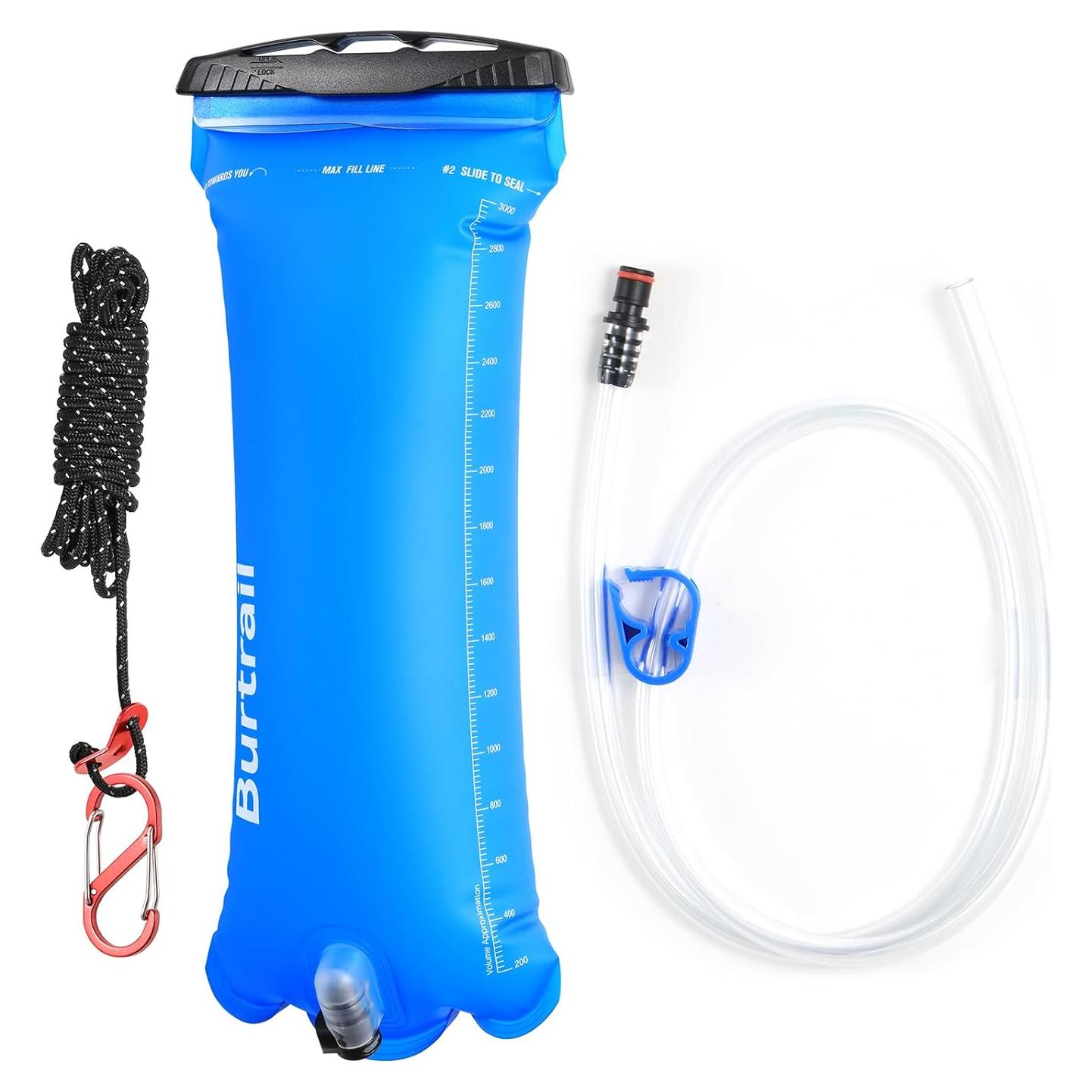 Bolsa de Agua por Gravedad Burtrail 3L Plegable para Camping