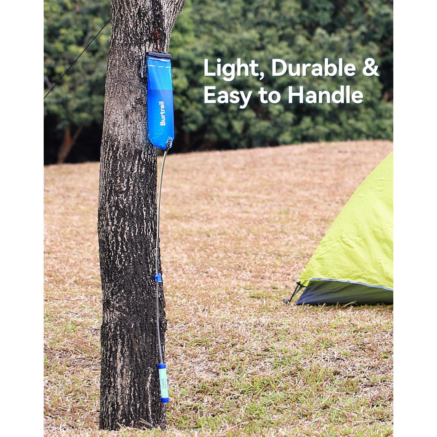 Bolsa de Agua por Gravedad Burtrail 3L Plegable para Camping