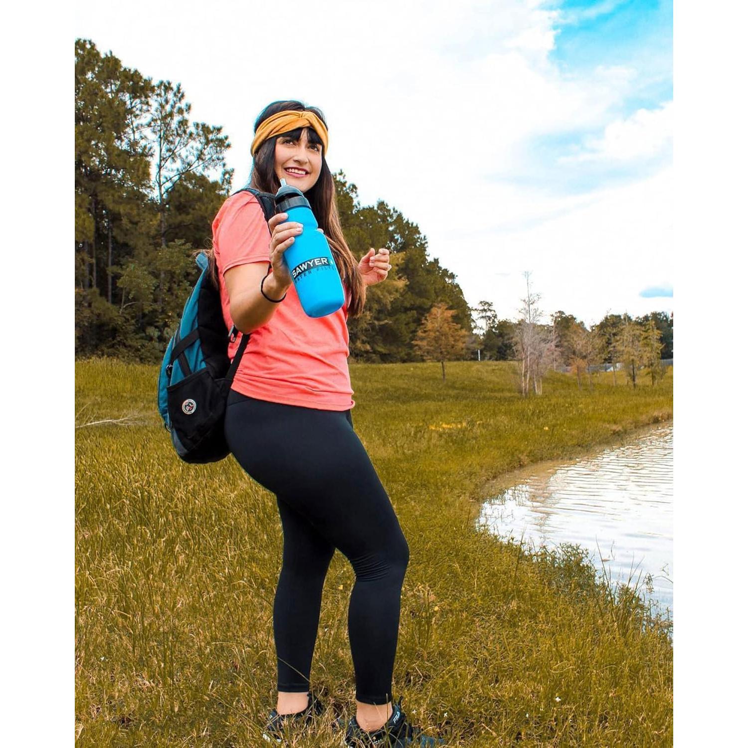 Botella de Agua Sawyer SP140 1L con Filtro 0.1 Micrones