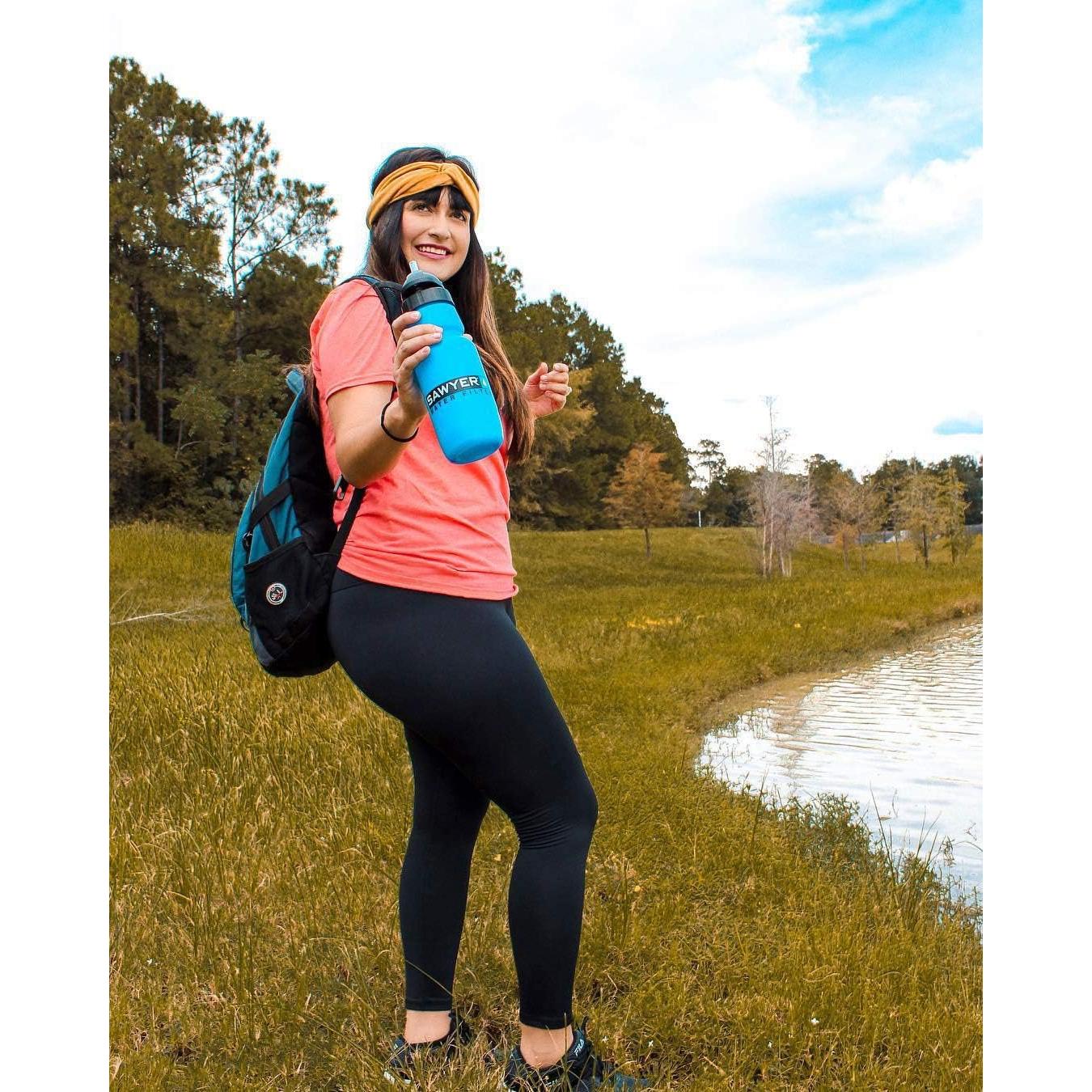 Botella de Agua Sawyer SP140 1L con Filtro 0.1 Micrones