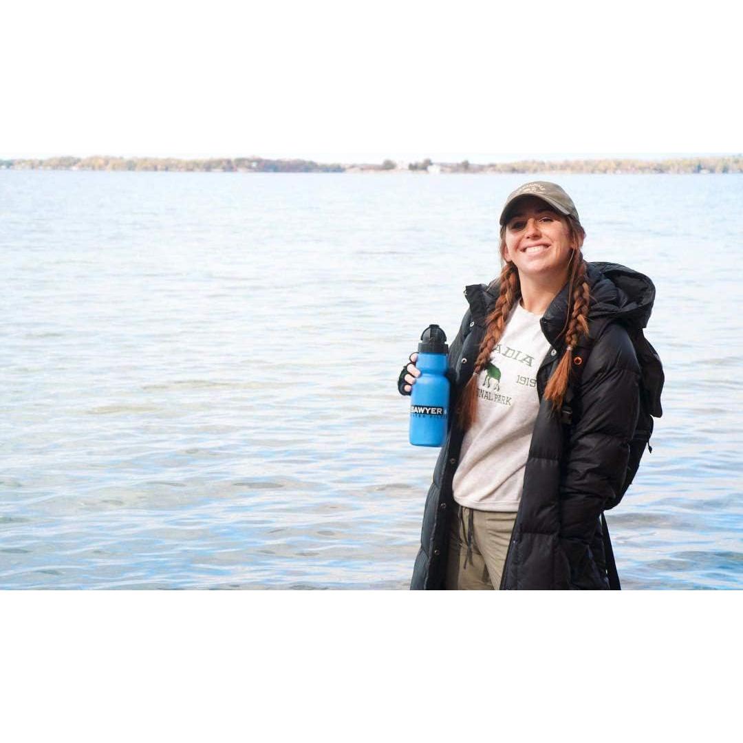 Botella de Agua Sawyer SP140 1L con Filtro 0.1 Micrones