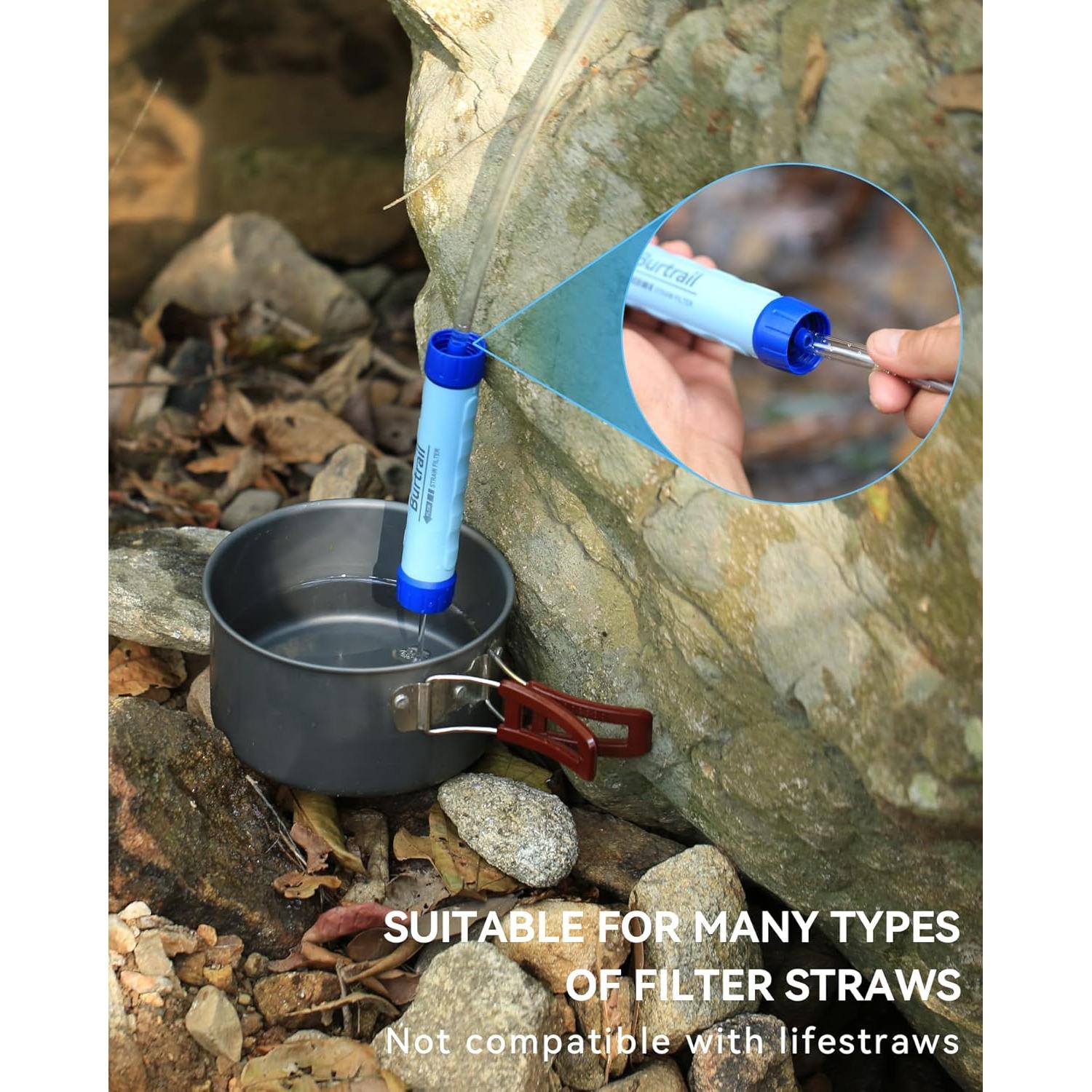 Bolsa de Agua por Gravedad Burtrail 8L, Plegable y Duradera