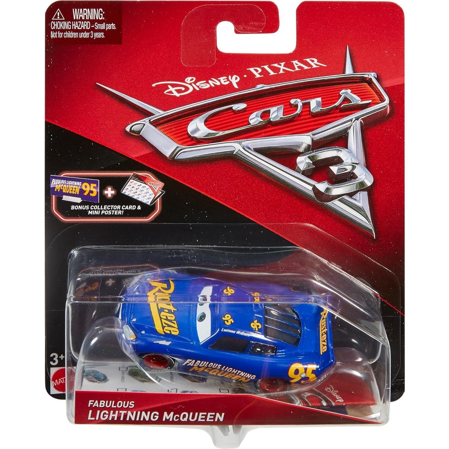 Coche de metal Disney Cars 3 Lightning McQueen 8 cm