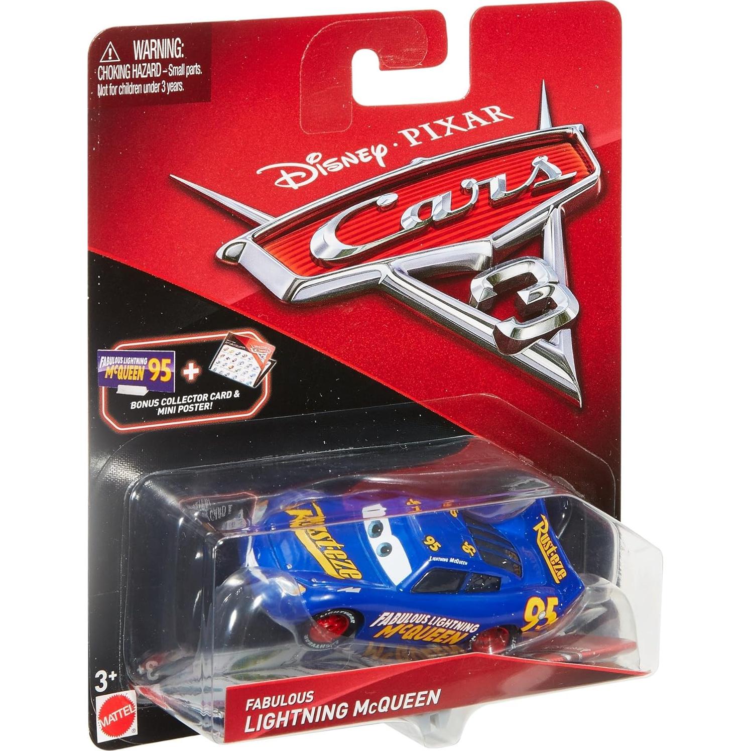 Coche de metal Disney Cars 3 Lightning McQueen 8 cm