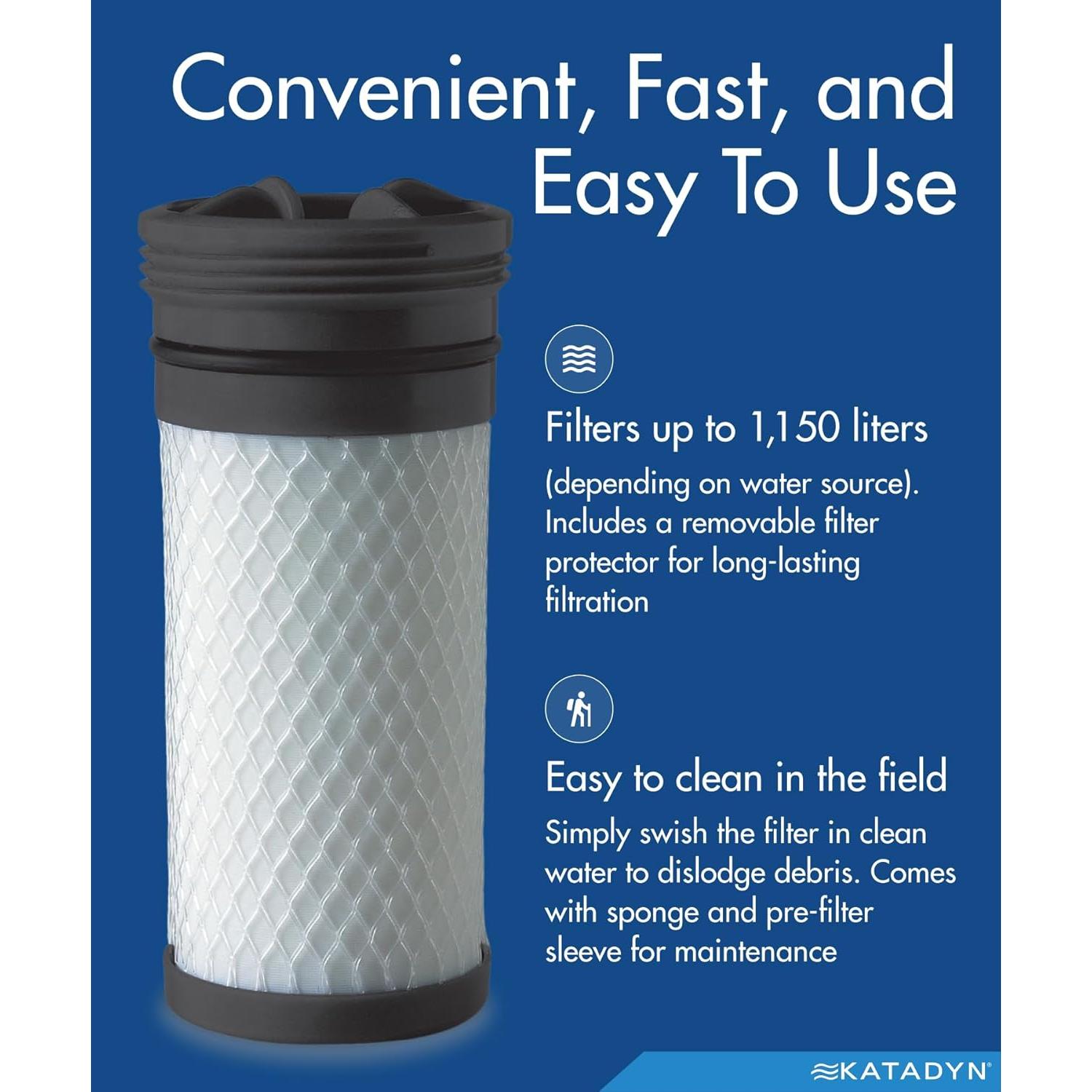 Cartucho de Reemplazo Katadyn Hiker PRO - 757 Litros