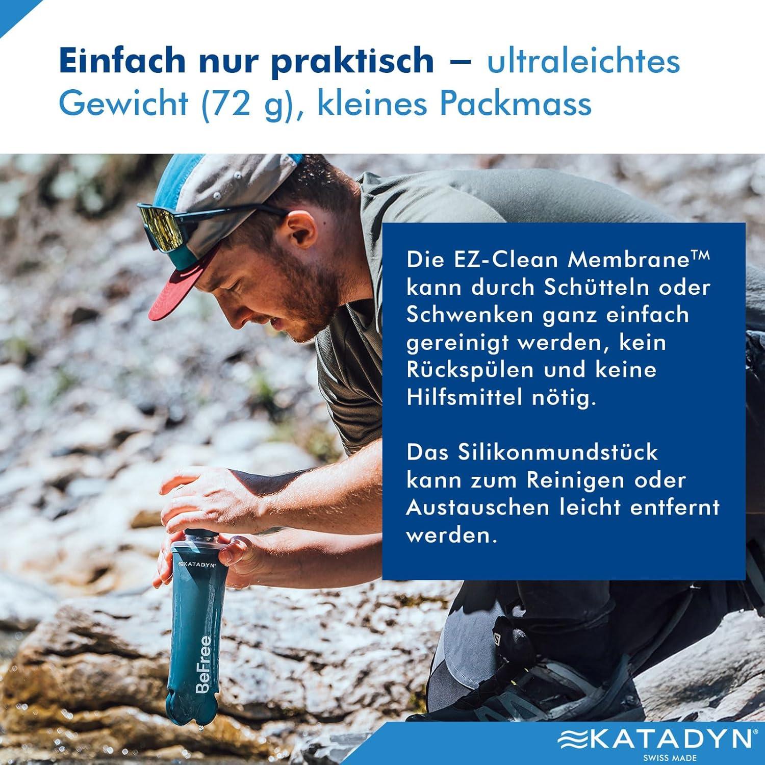 Microfiltro de Agua Katadyn BeFree AC 0.5L - Azul Pizarra