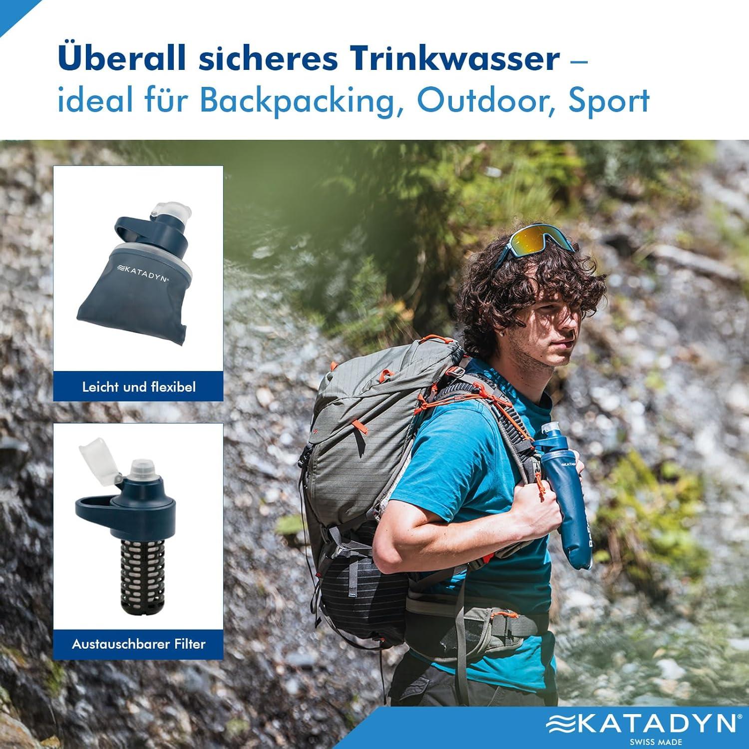 Microfiltro de Agua Katadyn BeFree AC 0.5L - Azul Pizarra