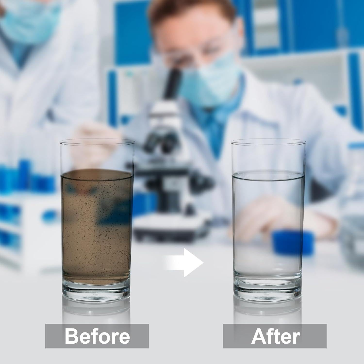 Filtro de Agua Portátil Hitdudu 1L - Filtración 0.01 Micrones