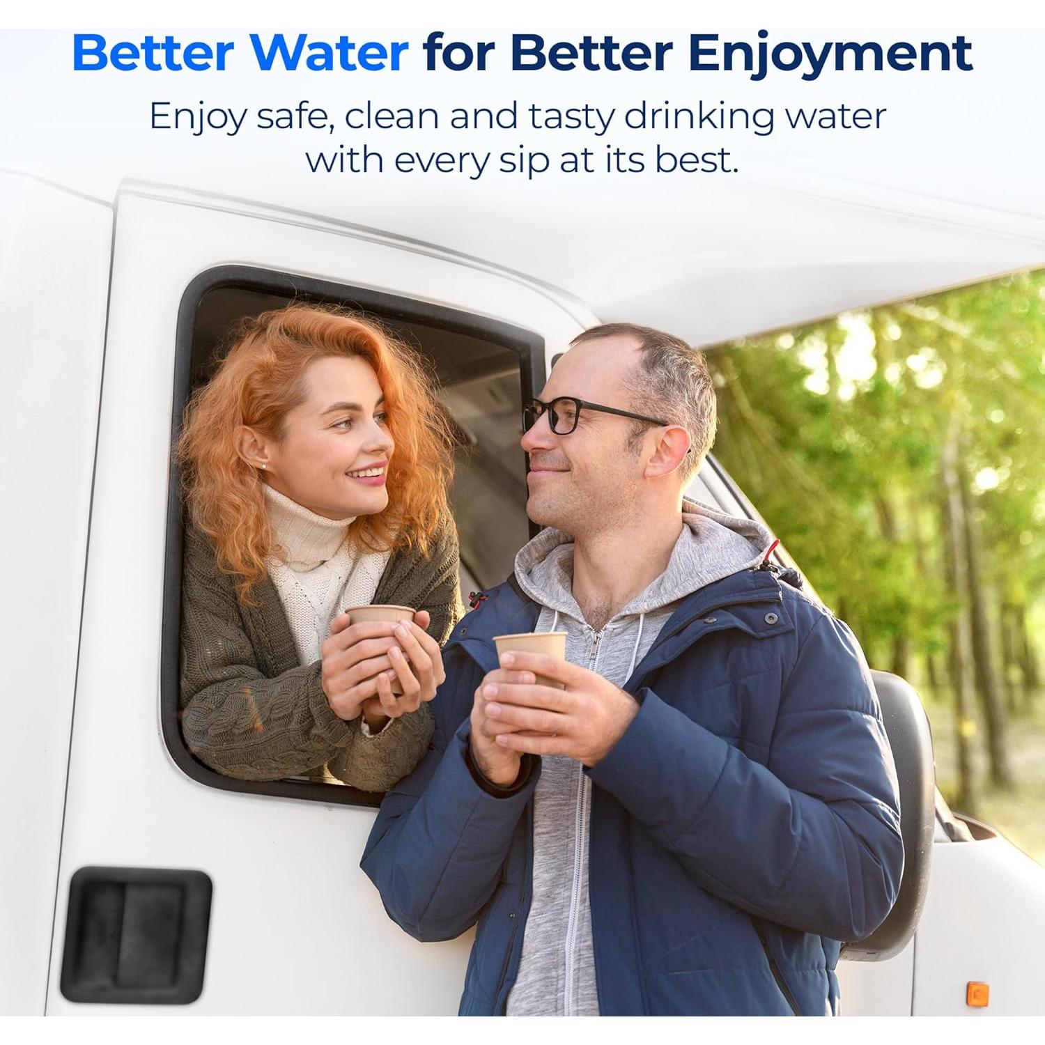 Filtro de Agua Waterdrop RV - Paquete de 2, Certificado NSF