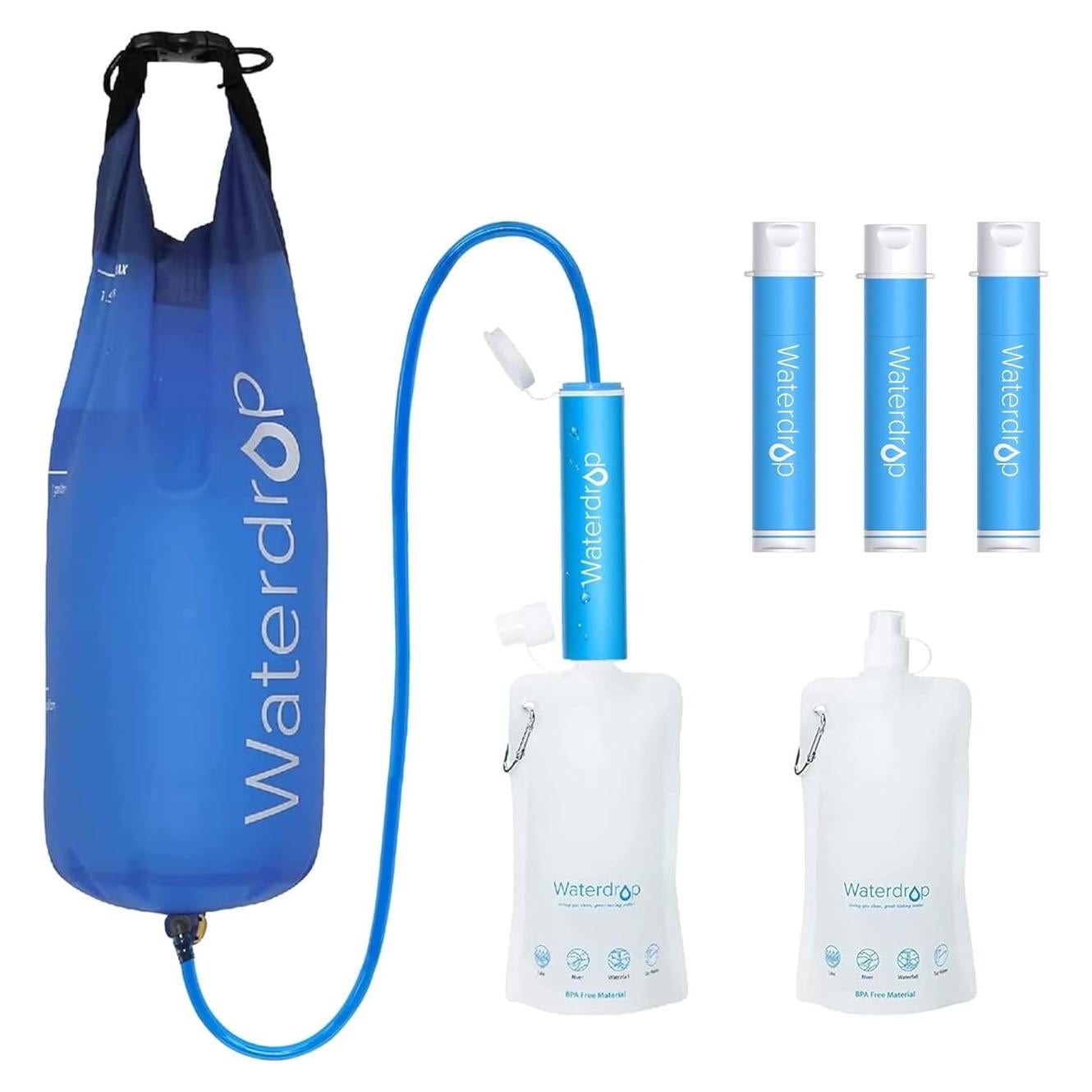 Filtro de Agua Waterdrop Gravity 5 Etapas 5.68L para Camping