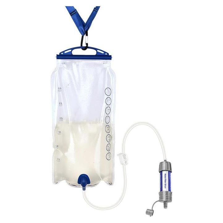 Filtro de Agua por Gravedad SISKEYCOOC 3L para Camping y Emergencias