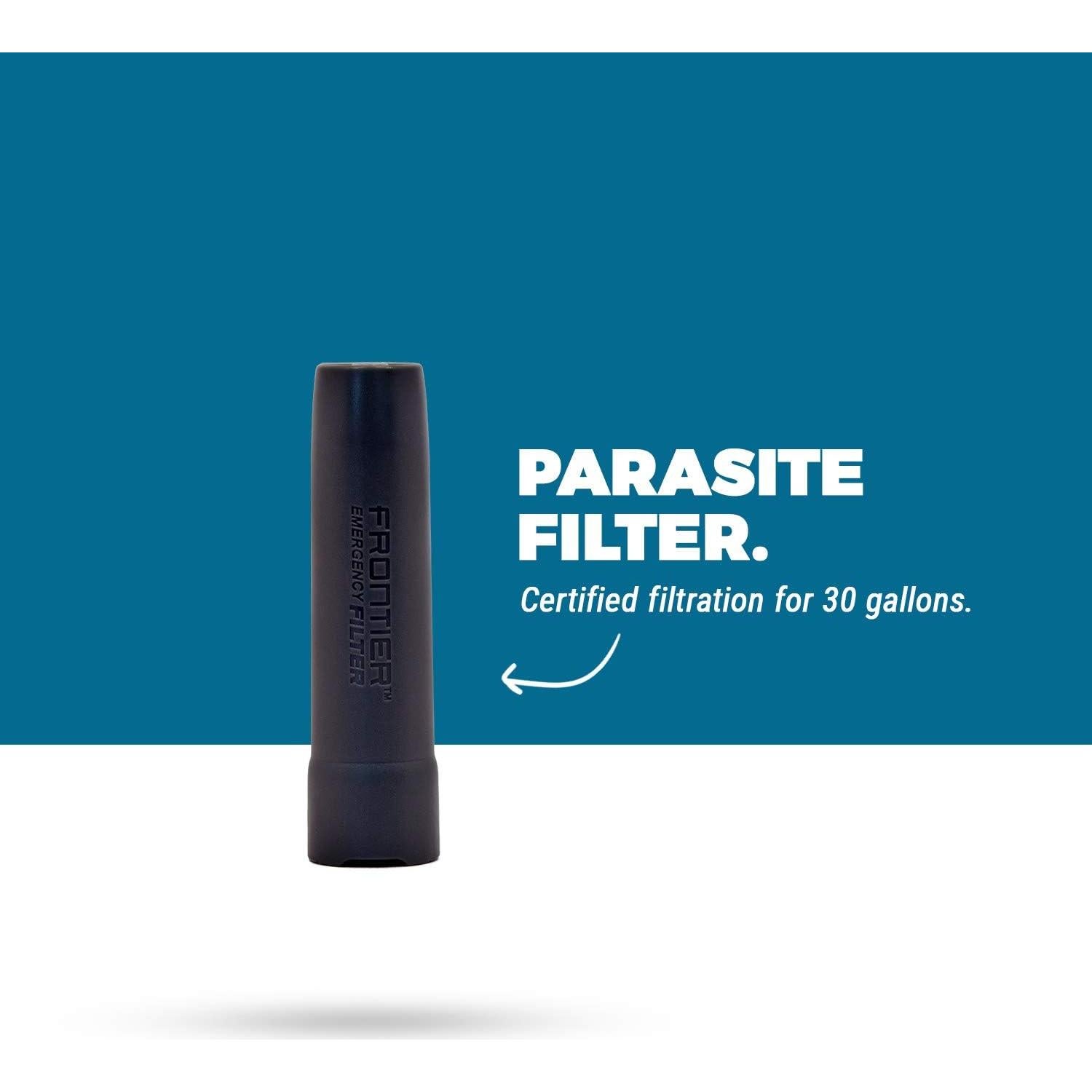 Filtro de Agua Portátil Aquamira Frontier Tactical 450 ml/min