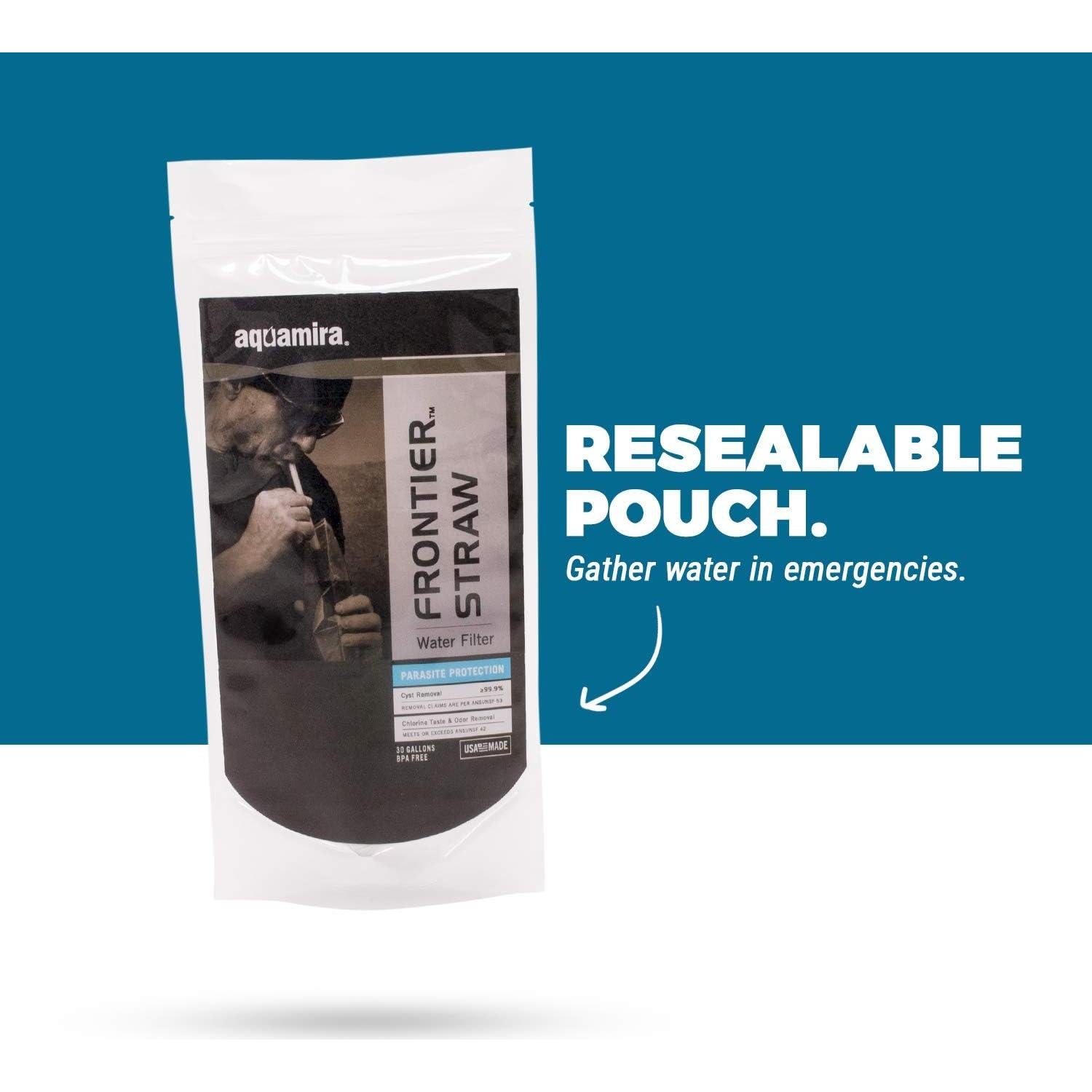 Filtro de Agua Portátil Aquamira Frontier Tactical 450 ml/min