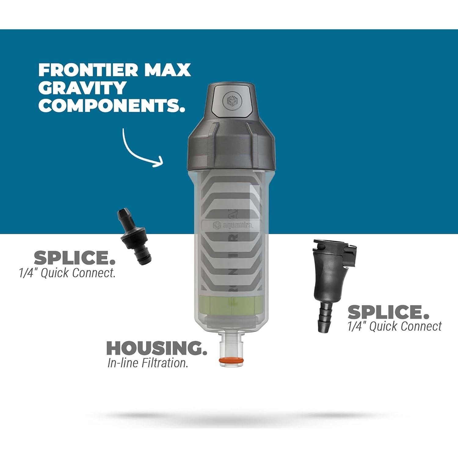 Filtro de Agua Portátil Aquamira Frontier Max 500 ml/min