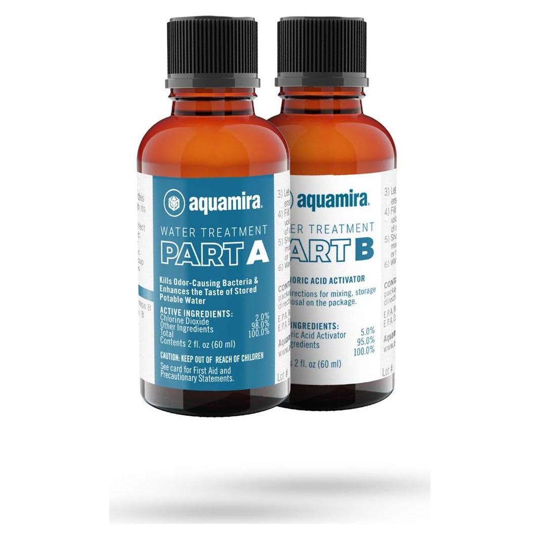 Tratamiento de Agua Aquamira 2 oz - Elimina Bacterias y Mejora Sabor