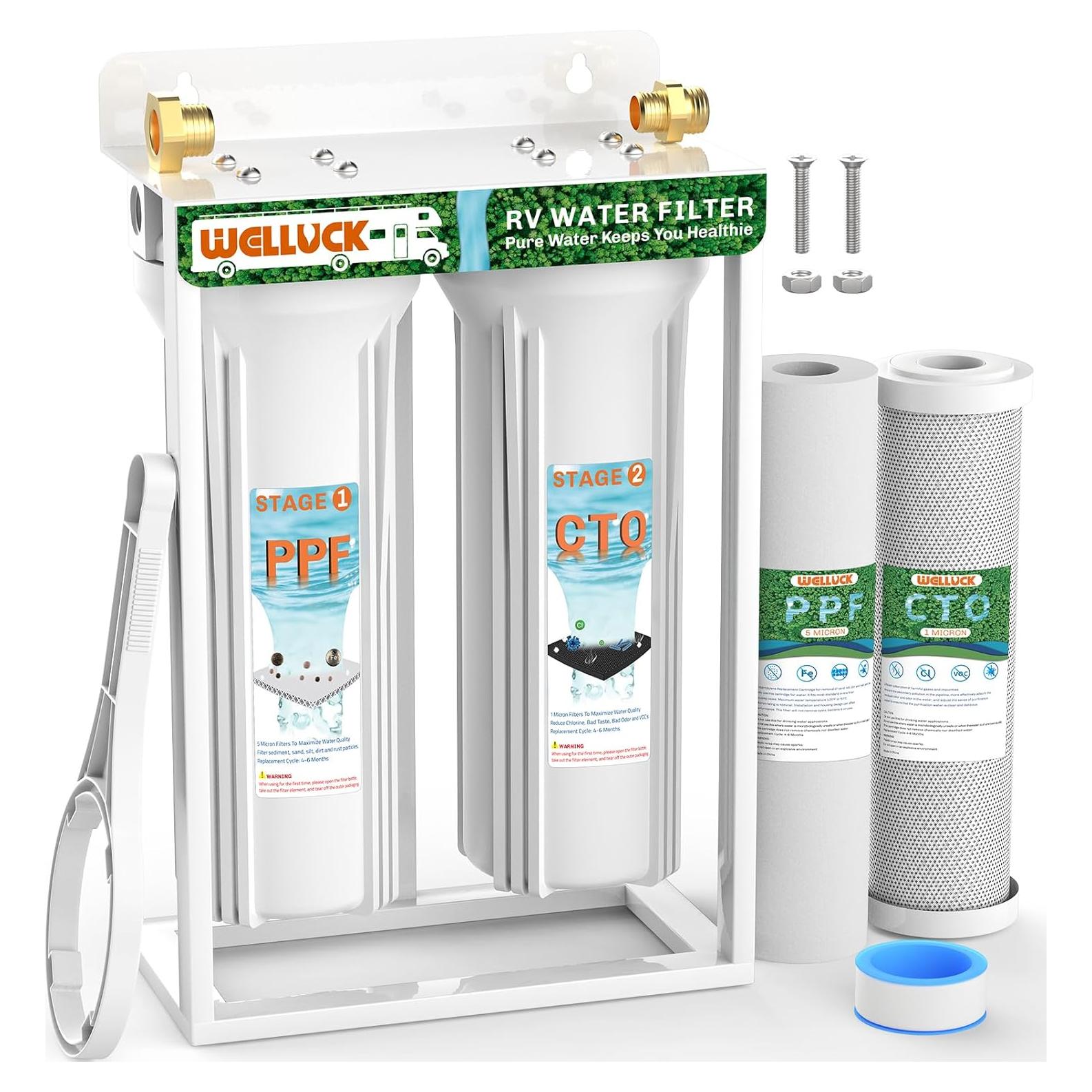 Filtro de Agua Doble Externo WELLUCK para RV 4.23 kg