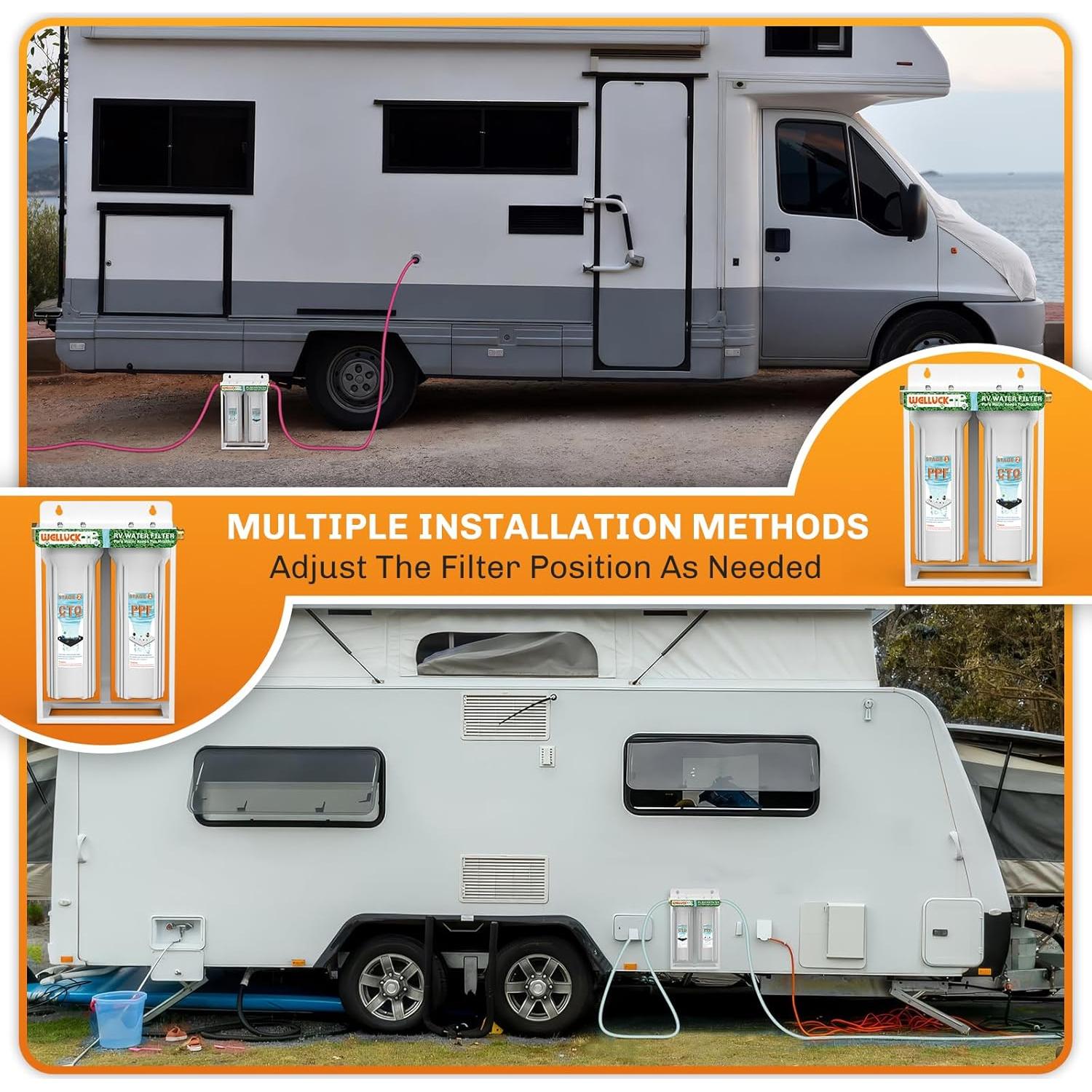 Filtro de Agua Doble Externo WELLUCK para RV 4.23 kg
