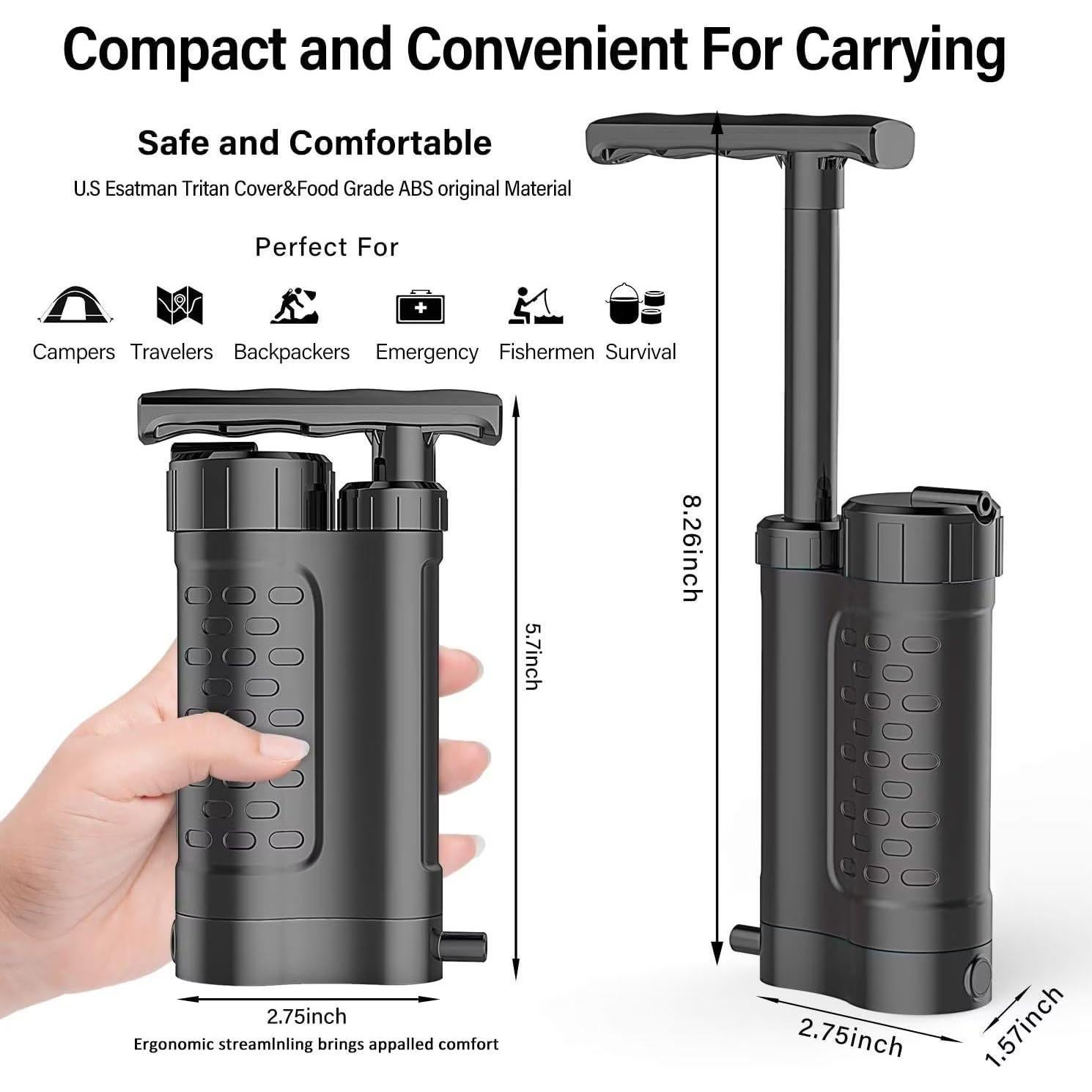 Bomba de Filtro de Agua GINKin k8188 5 Etapas 0.01 Micrones