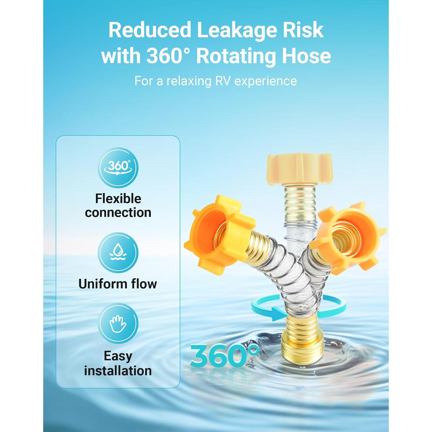 Filtro de Agua AQUA CREST RV - Paquete de 4, Reduce Cloro y Olores