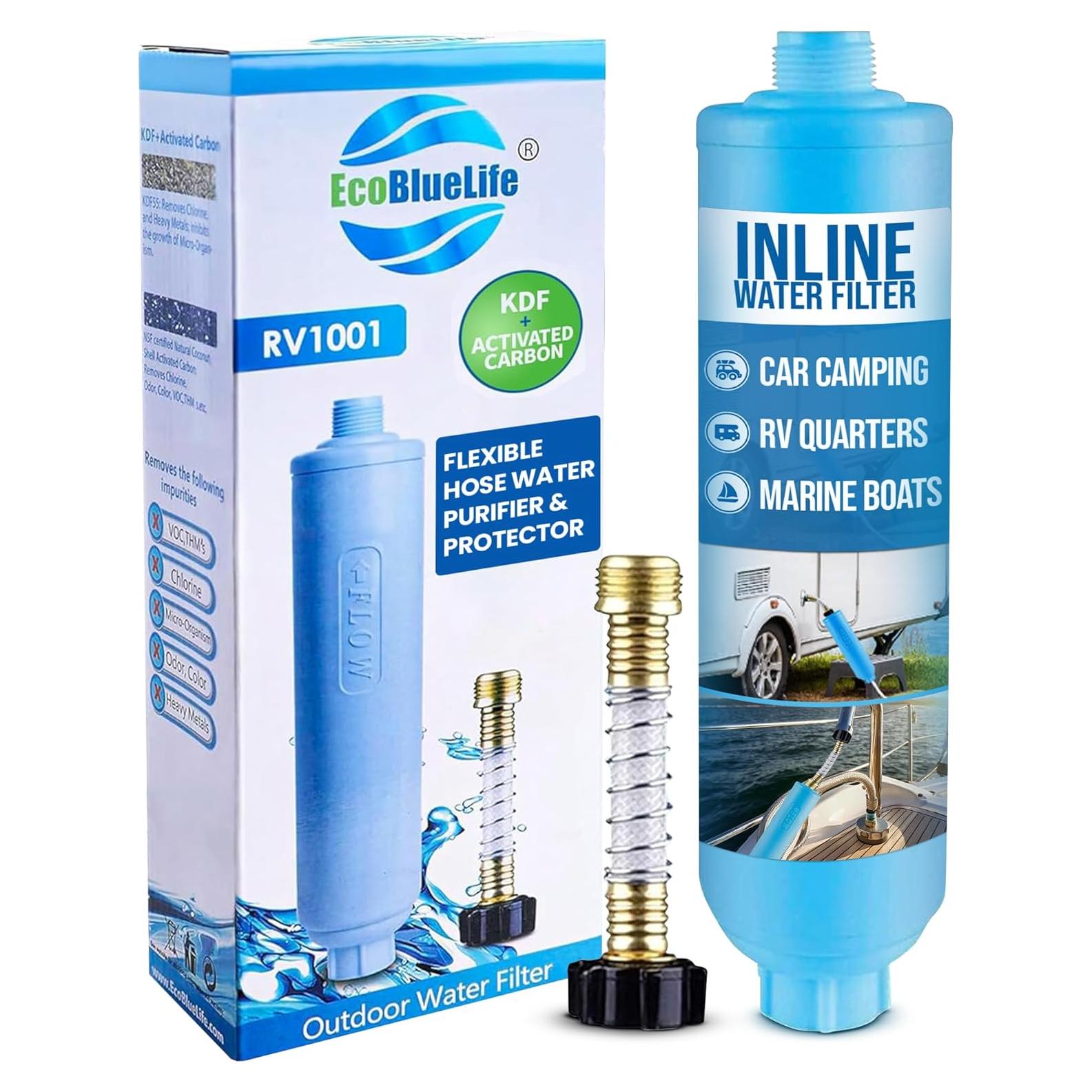 Filtro de Agua EcoBlueLife RV1001 - KDF y Carbón Activado